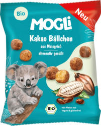 MOGLi Kindersnack Kakao Bällchen aus Maisgrieß ab 3 Jahren