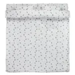 JYSK Lenjerie pat+cearșaf JULIA 200x220 albă