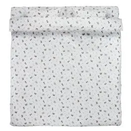 JYSK Lenjerie pat+cearșaf JULIA 200x220 albă