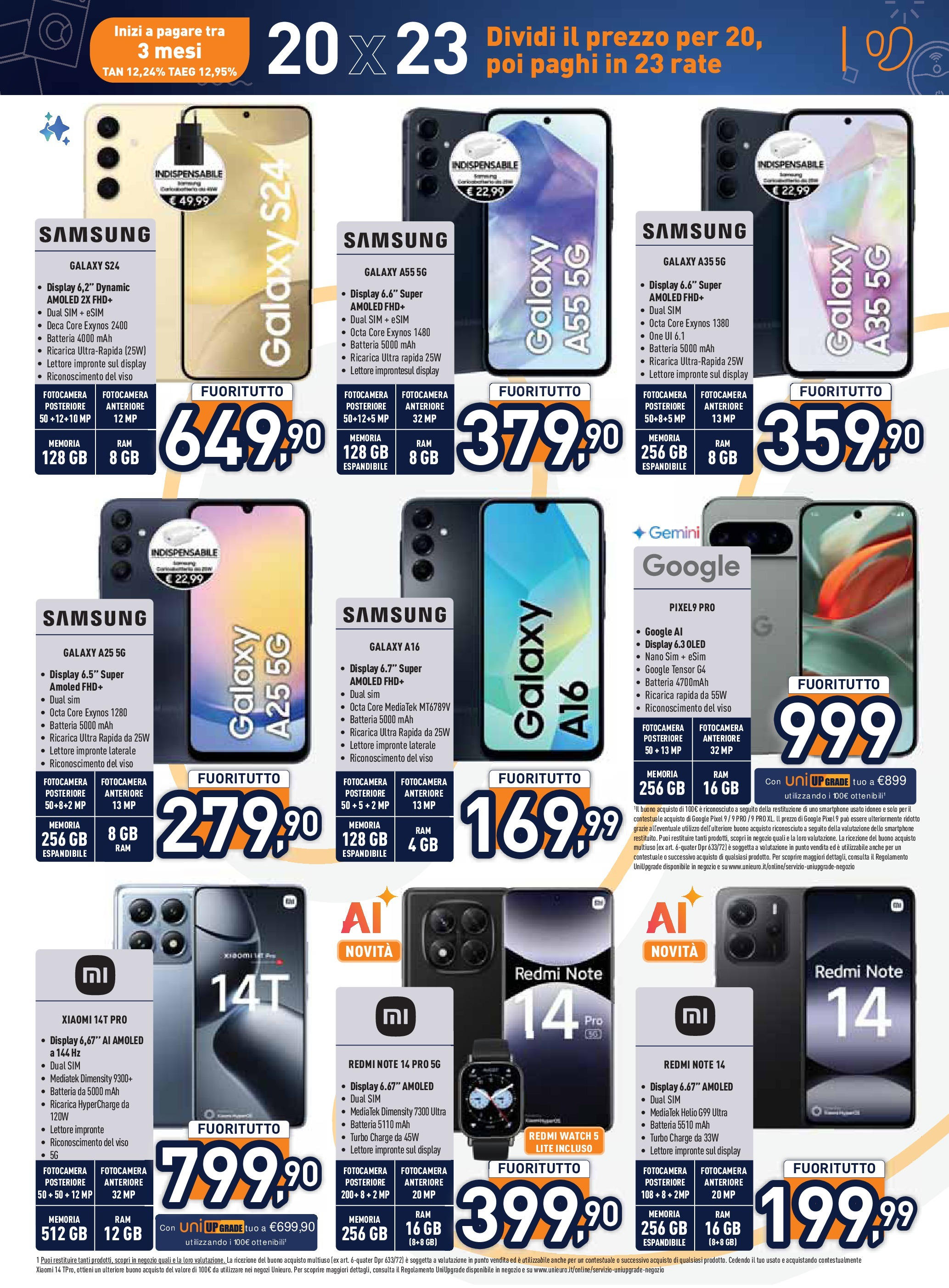 Nuovo Unieuro - Continua il vero FUORITUTTO da Unieuro! dal 16/01/2025 > offerte anteprima 🛍️ | Pagina: 7 | Prodotti: Xiaomi, Fotocamera, Batteria, Samsung