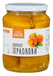 Реколта Компот от белени праскови