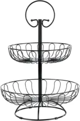 Етажерка Spice&Soul прахово-боядисан метал, височина: 43 см, горна кошница: 24 x 5,5 см, долна кошница: 30 x 5,5 см