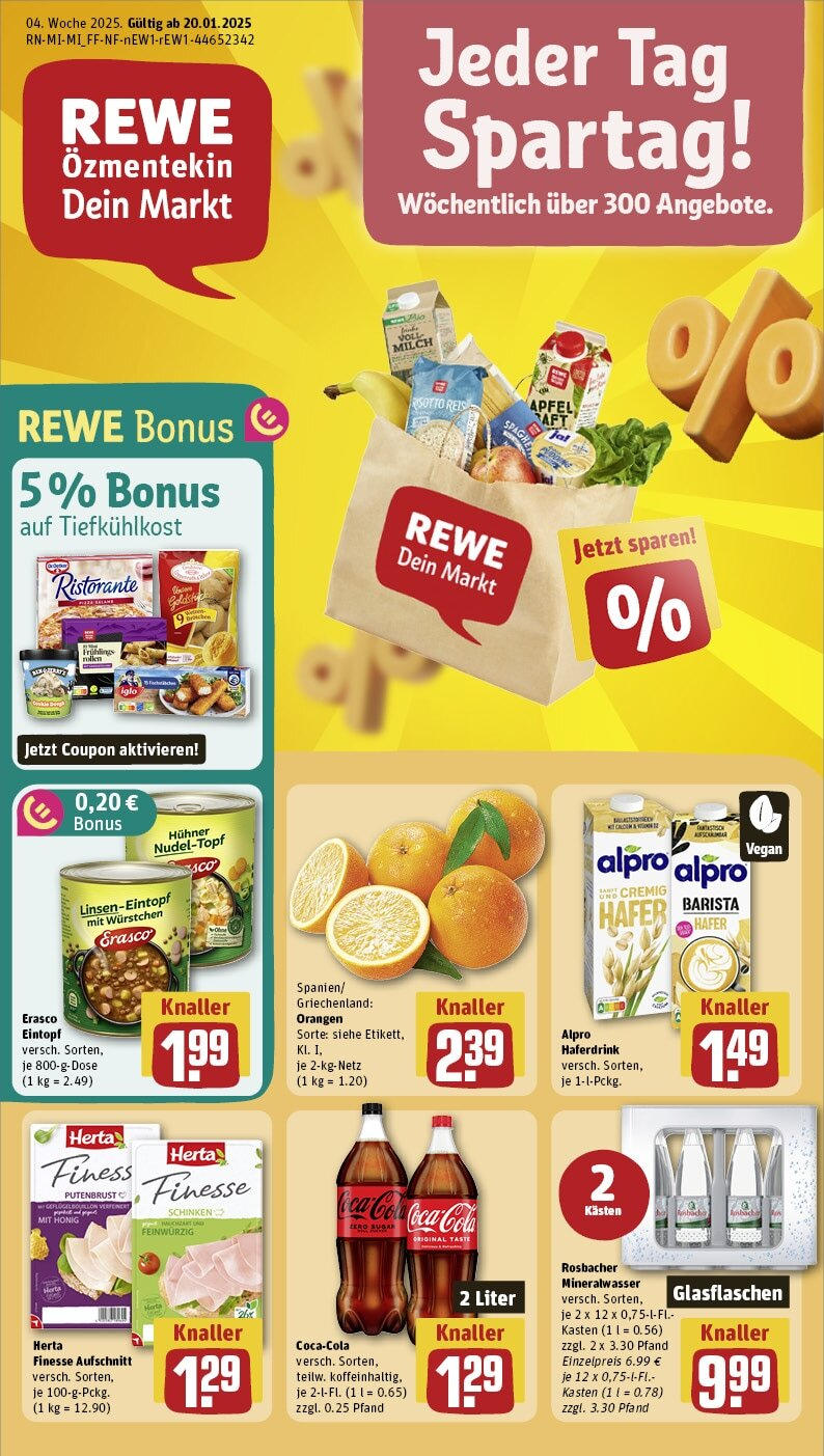 REWE Prospekt ab 20.01.2025 nächste Woche - Trebur, Marie-Curie-Straße 1