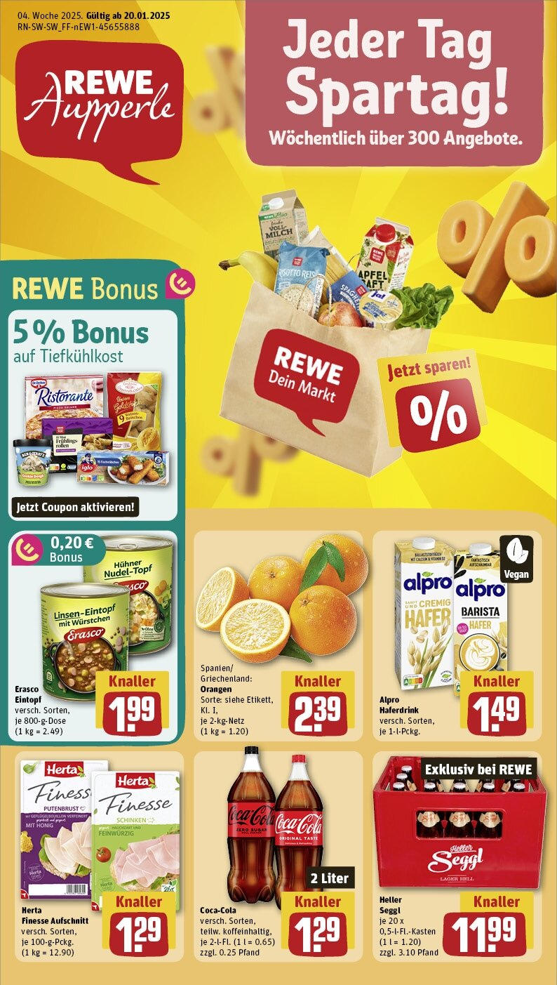 REWE Prospekt ab 20.01.2025 nächste Woche - Fellbach, Bühlstr. 138