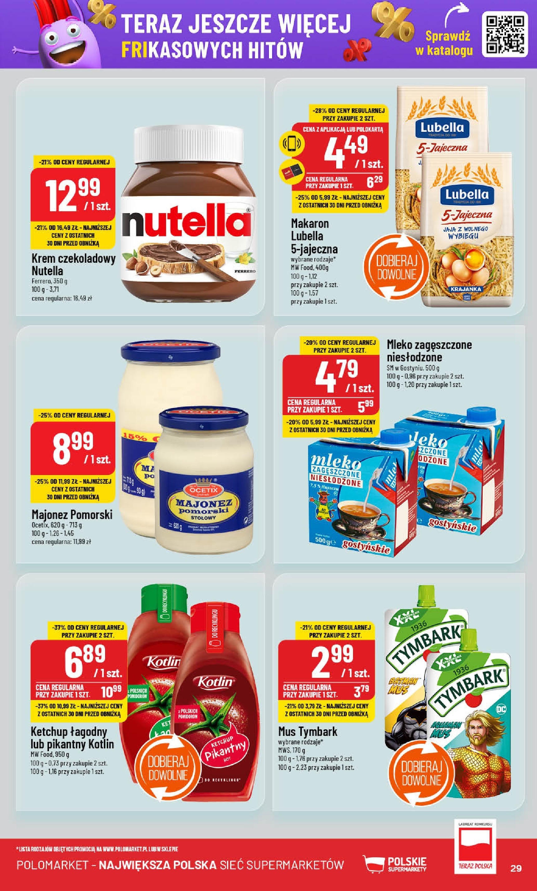 POLOmarket gazetka od jutra (22.01.2025) - Nowa PDF | Strona: 29 | Produkty: Nutella, Makaron, Krem, Jaja