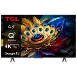 Телевизор TCL 43C61B 4K Ultra HD QLED SMART TV, GOOGLE TV, 43.0 ", 108.0 см