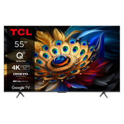 Телевизор TCL 55C61B 4K Ultra HD QLED SMART TV, GOOGLE TV, 55.0 ", 139.0 см