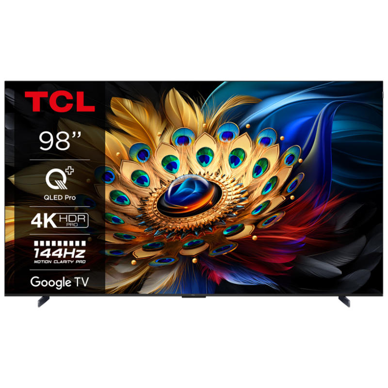 Телевизор TCL 98C61B 4K Ultra HD QLED SMART TV, GOOGLE TV, 98.0 ", 248.0 см