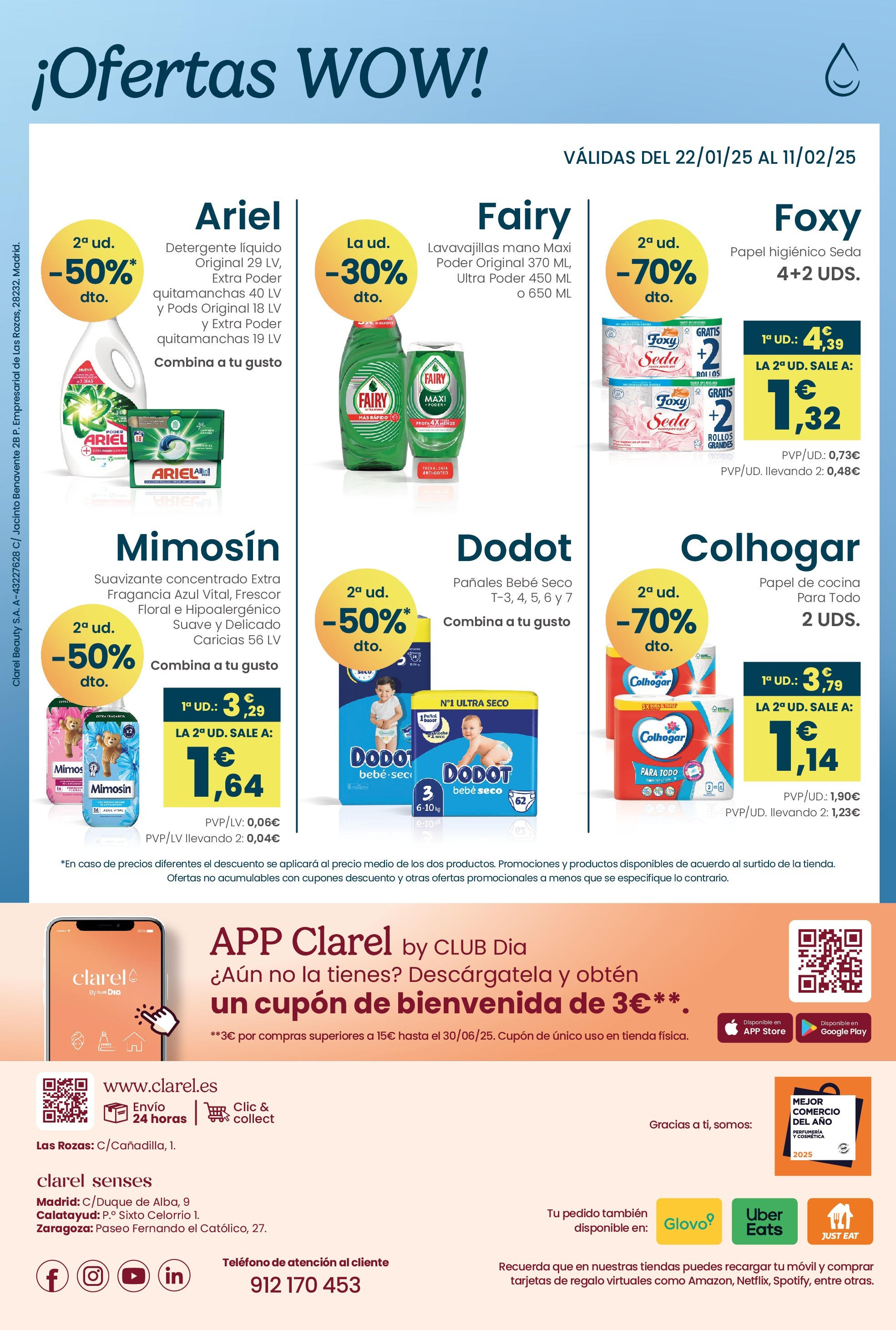 Clarel - Te traemos las mejores ofertas 21/01/2025 - 11/02/2025 | Página: 14 | Productos: Fragancia, Teléfono, Suavizante, Cocina