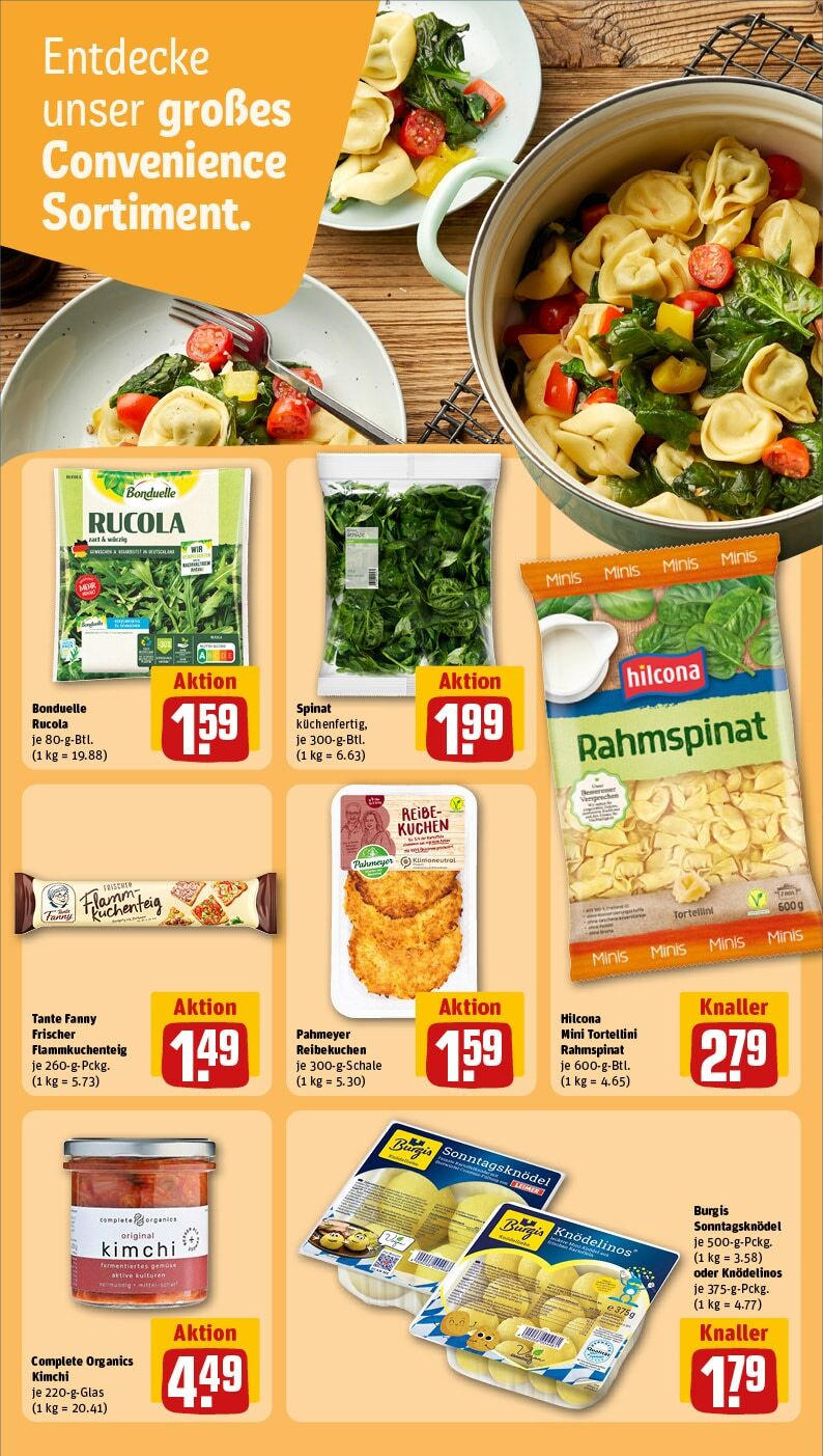 Rewe - Lindlar / Frielingsdorf, Corneliusstr. 3-5 (ab 27.01.2025) zum Blättern » Angebote | Seite: 11 | Produkte: Rucola, Kuchen