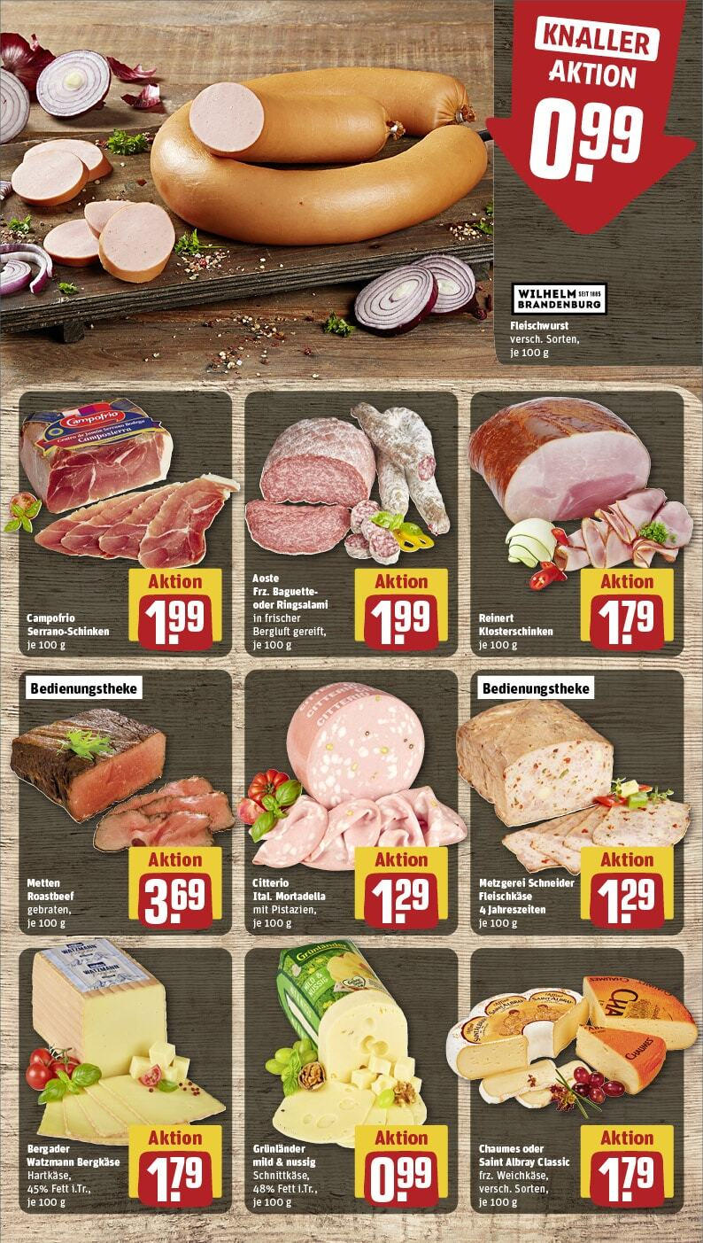 Rewe - Aidlingen, Forchenweg 6 (ab 27.01.2025) zum Blättern » Angebote | Seite: 13 | Produkte: Baguette, Roastbeef, Grunlander