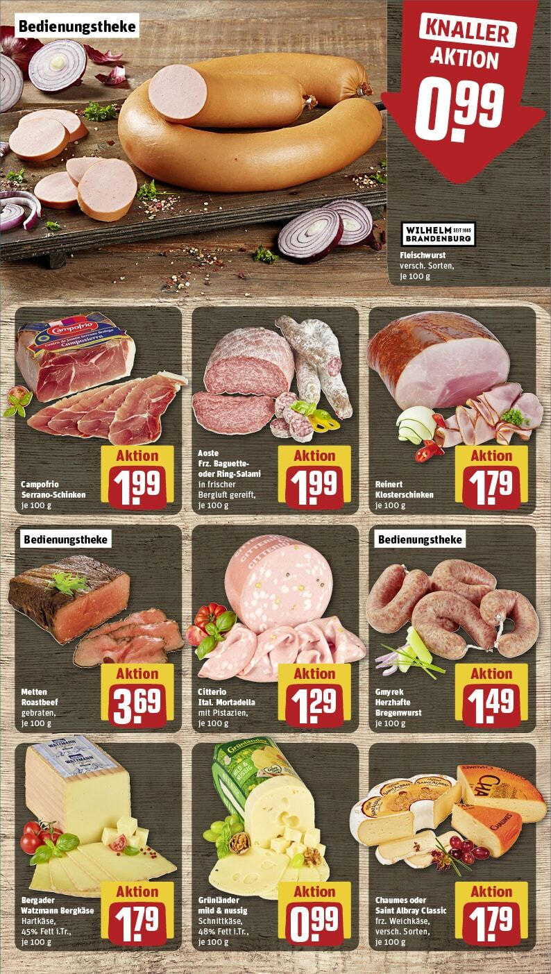 Rewe - Gütersloh, Osnabrücker Landstr. 1 (ab 27.01.2025) zum Blättern » Angebote | Seite: 13 | Produkte: Baguette, Roastbeef, Grunlander