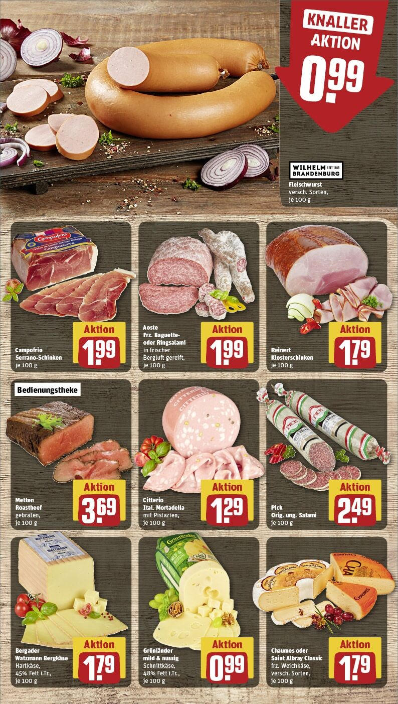 Rewe - Ober-Mörlen, Hasselhecker Straße 2 (ab 27.01.2025) zum Blättern » Angebote | Seite: 11 | Produkte: Baguette, Roastbeef, Grunlander, Salami