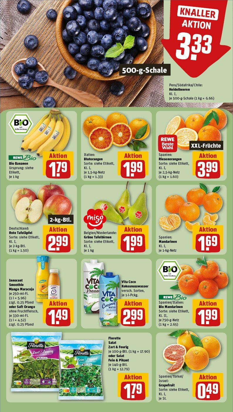 Rewe - Parchim, Putlitzer Str. 39c-e (ab 27.01.2025) zum Blättern » Angebote | Seite: 8 | Produkte: Presse, Grapefruit, Mango, Saft