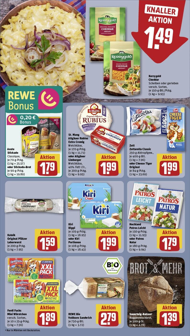 Rewe - Parchim, Putlitzer Str. 39c-e (ab 27.01.2025) zum Blättern » Angebote | Seite: 14 | Produkte: Patros, Brot