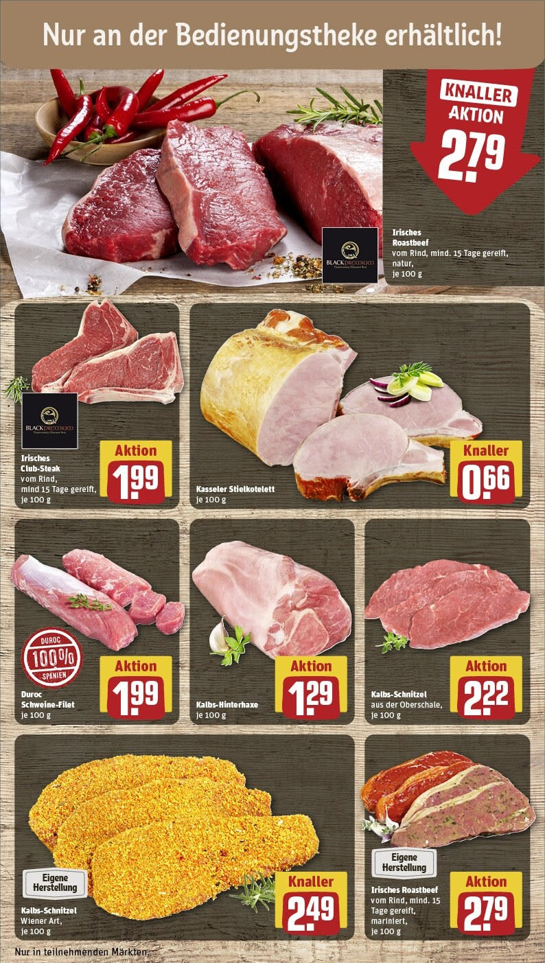 Rewe - Parchim, Putlitzer Str. 39c-e (ab 27.01.2025) zum Blättern » Angebote | Seite: 12 | Produkte: Roastbeef, Schweinefilet