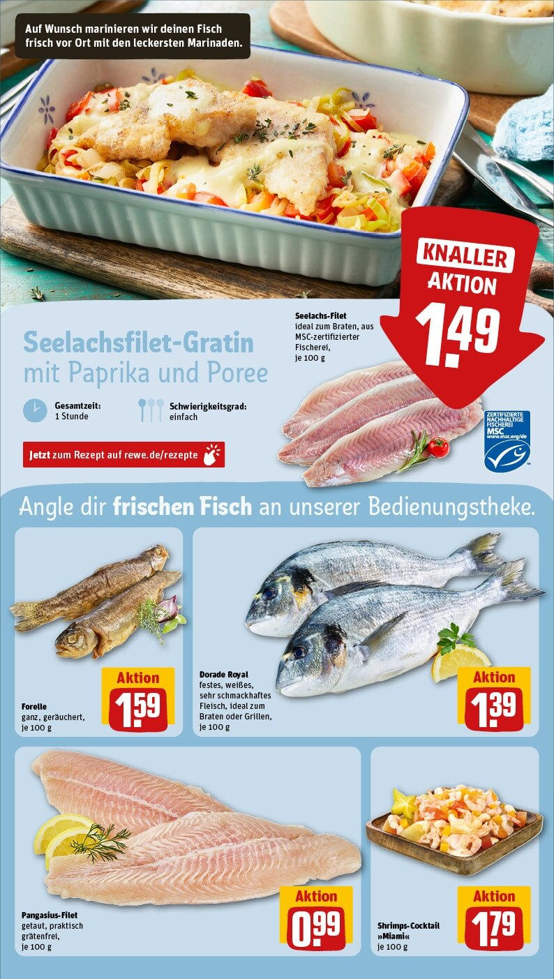 Rewe - Offenbach Am Main, Hafenplatz 1-3 (ab 27.01.2025) zum Blättern » Angebote | Seite: 31 | Produkte: Dorade, Fisch, Paprika