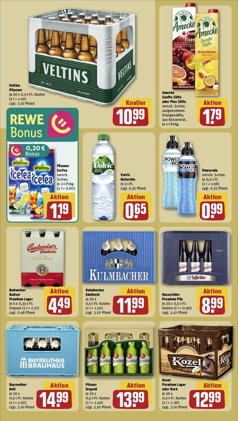 Rewe - Hildburghausen, Clara-Zetkin-Straße 1 (ab 27.01.2025) zum Blättern » Angebote | Seite: 18 | Produkte: Pils, Powerade, Volvic, Veltins