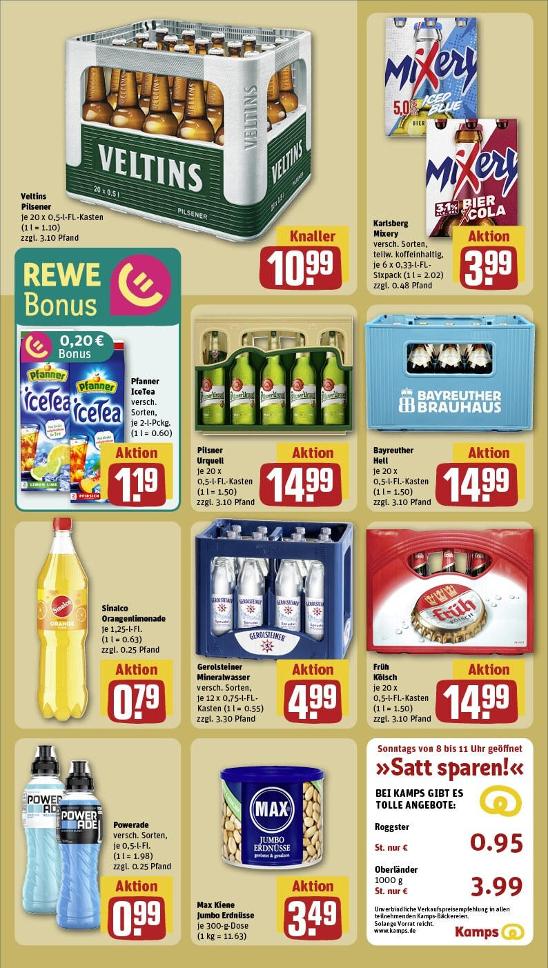 Rewe - Hückelhoven / Hilfarth, Fichtenstr. 2 (ab 27.01.2025) zum Blättern » Angebote | Seite: 18 | Produkte: Sinalco, Mineralwasser, Powerade, Gerolsteiner