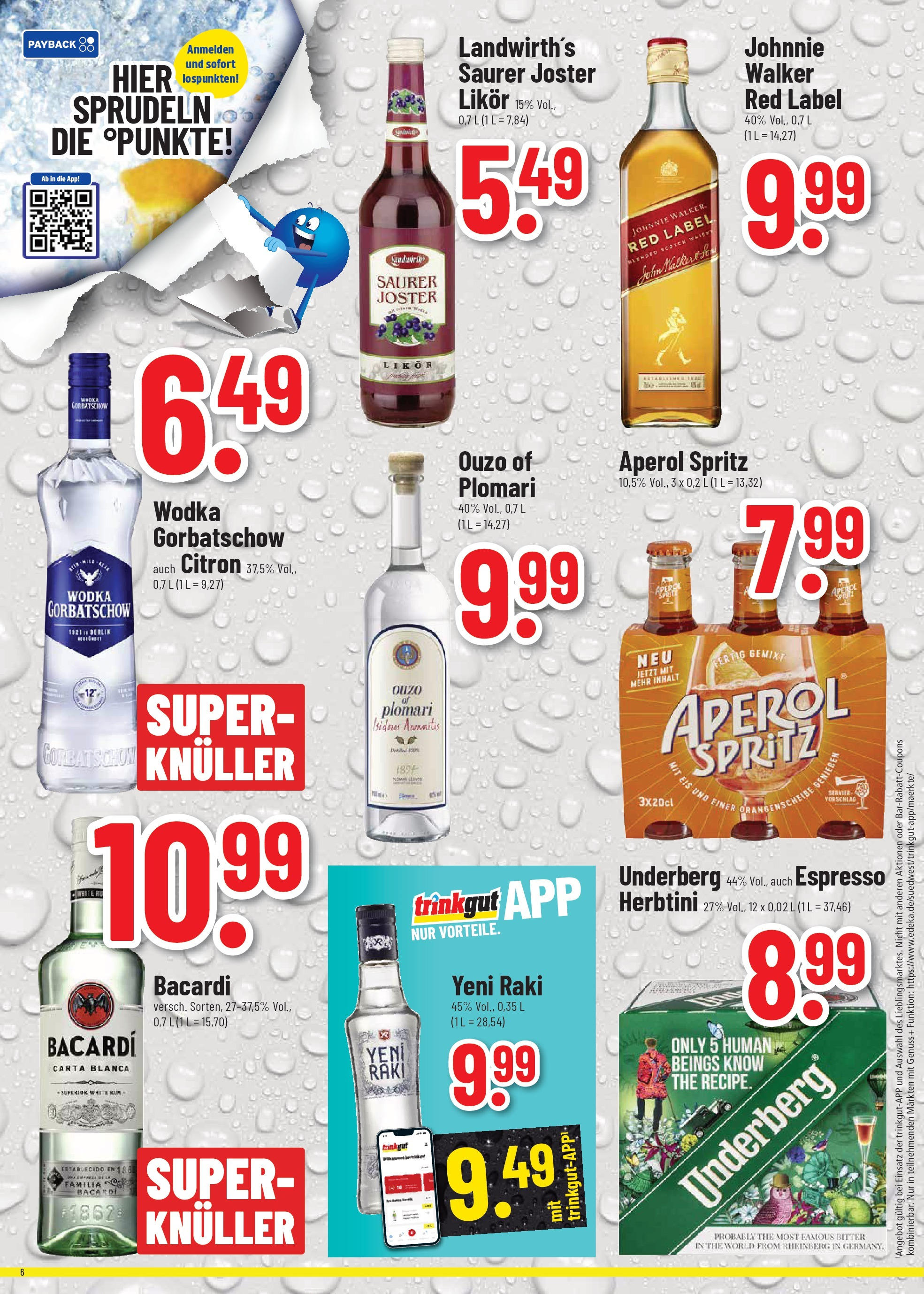 Trinkgut - Frankfurt Am Main, Victor-Slotosch-Straße 14 (ab 27.01.2025) » Angebote online | Seite: 6 | Produkte: Ouzo, Likör, Aperol, Eis