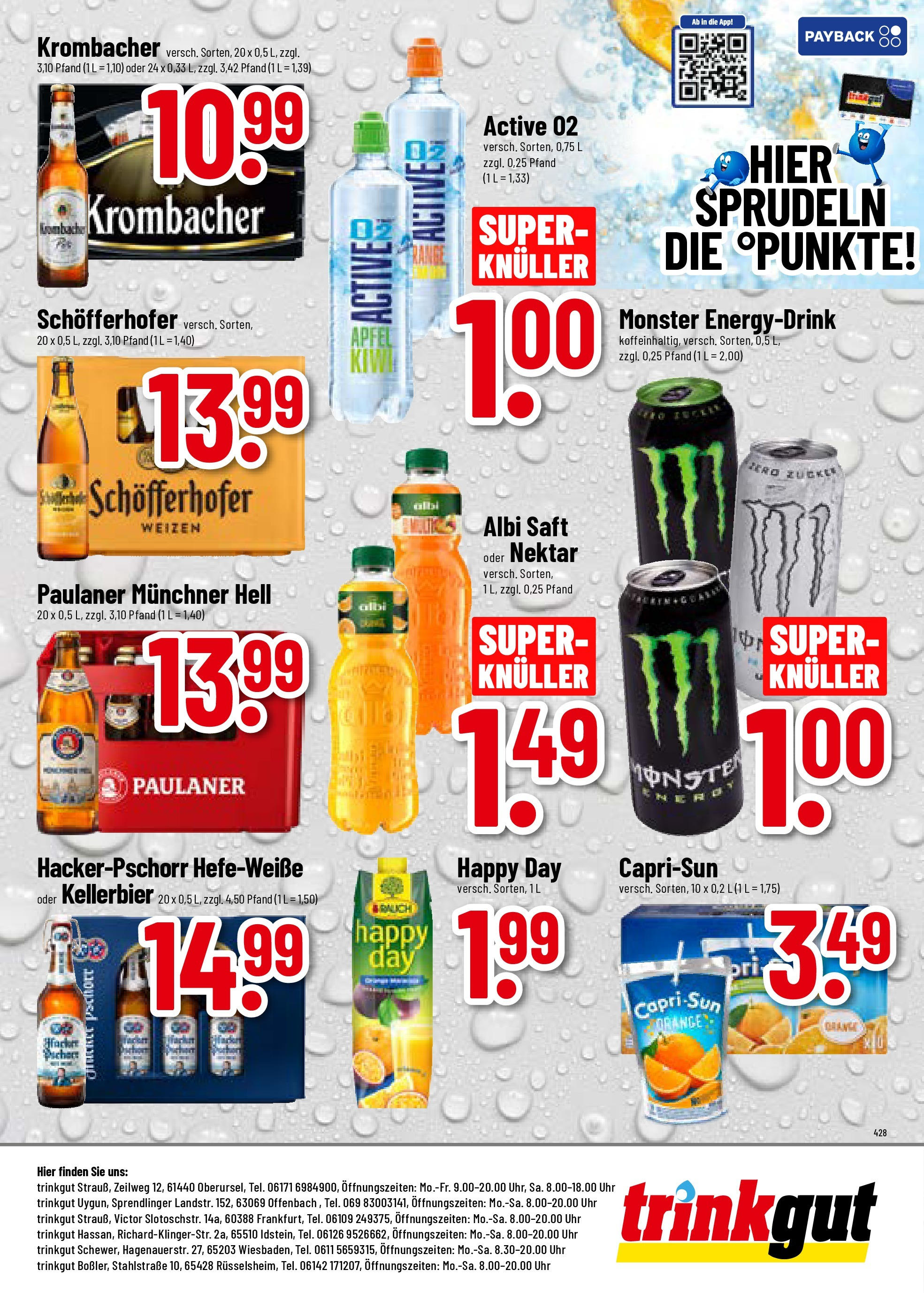 Trinkgut - Frankfurt Am Main, Victor-Slotosch-Straße 14 (ab 27.01.2025) » Angebote online | Seite: 8 | Produkte: Energy, Äpfel, Monster, Uhr