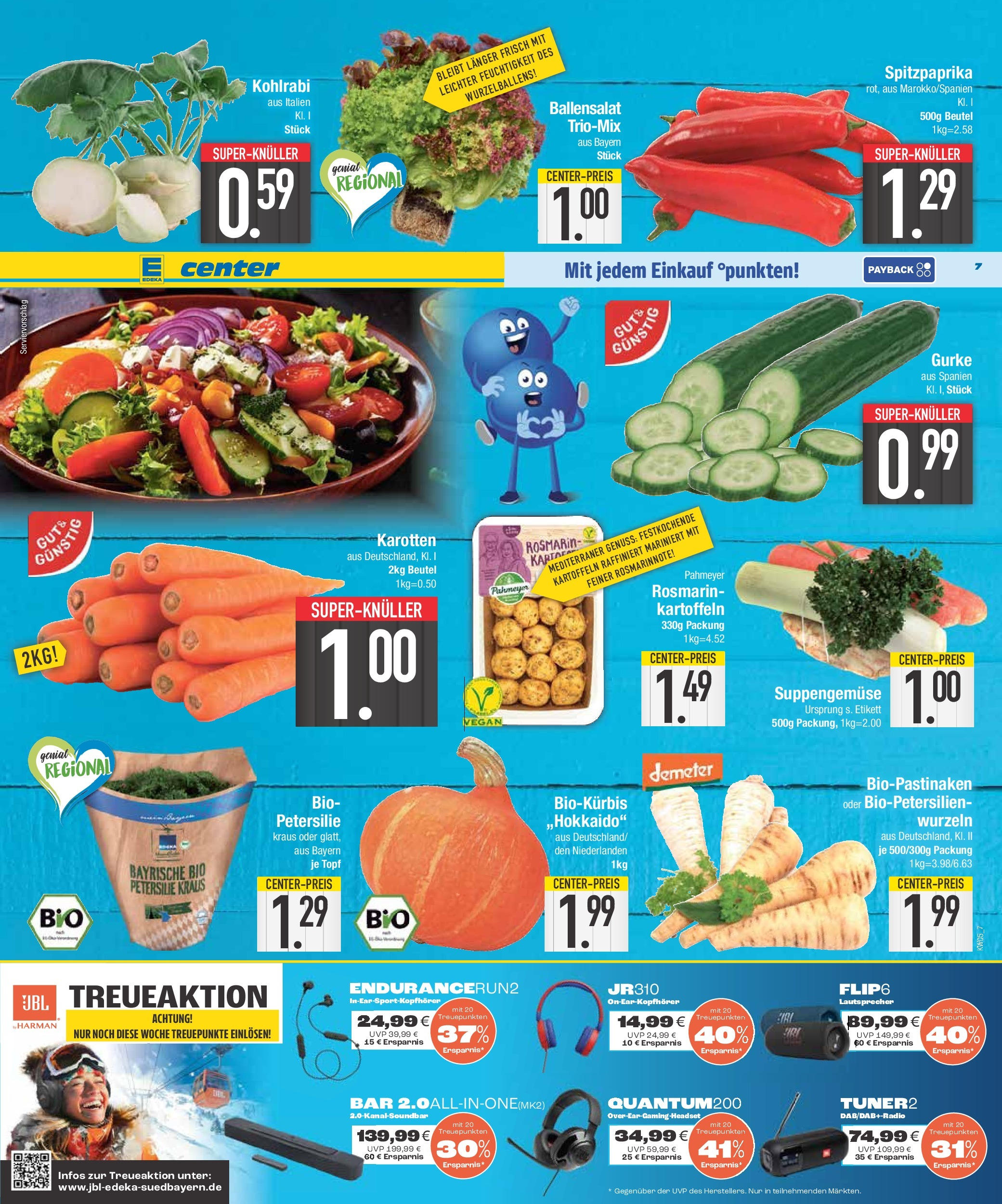 Edeka - Weißenburg, Schwärzgasse 5 (ab 27.01.2025) » Angebote Online | Seite: 7 | Produkte: Lautsprecher, Kohlrabi, Kartoffeln, Petersilie