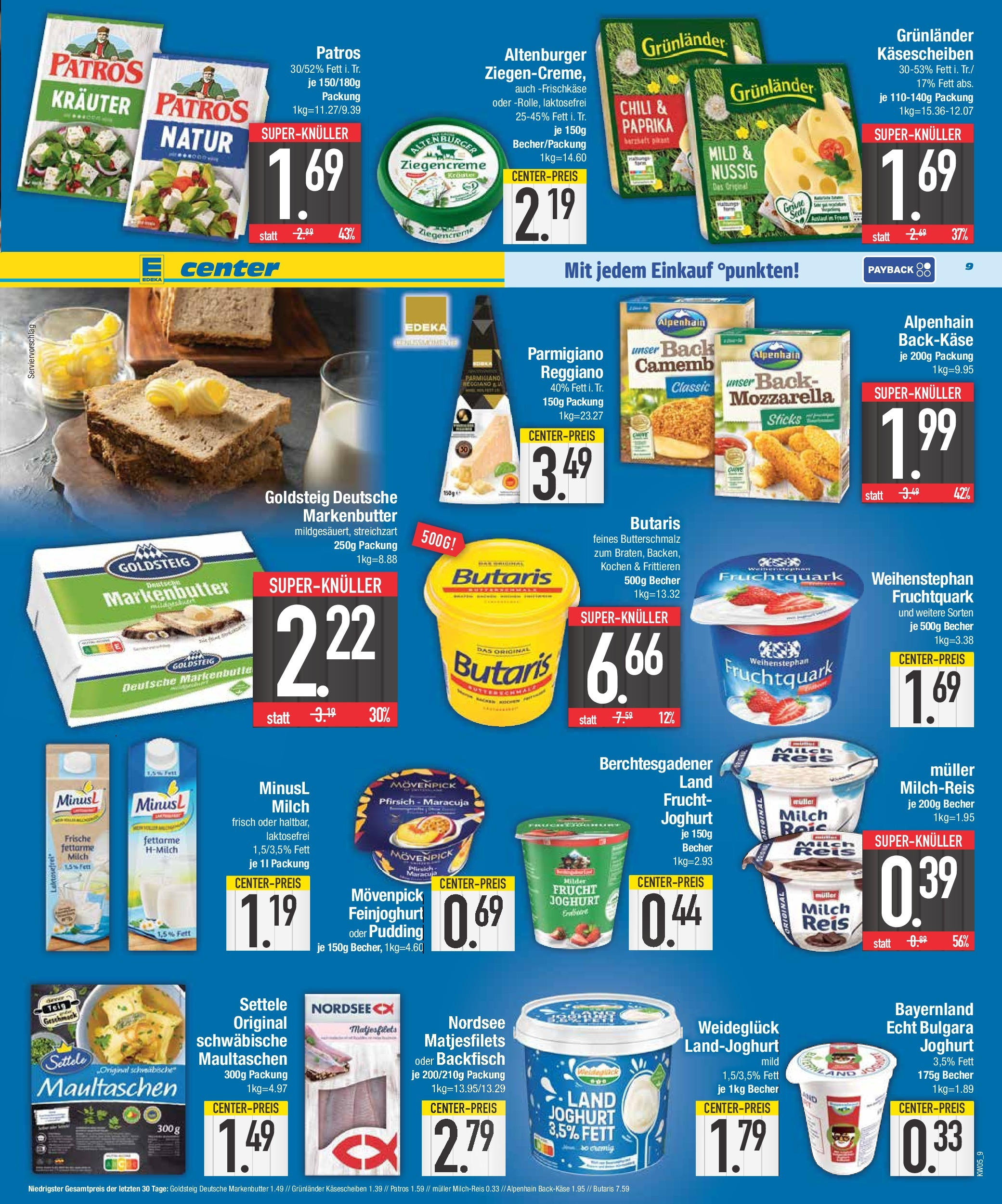 Edeka - Weißenburg, Schwärzgasse 5 (ab 27.01.2025) » Angebote Online | Seite: 9 | Produkte: Butterschmalz, Pudding, Chili, Maultaschen