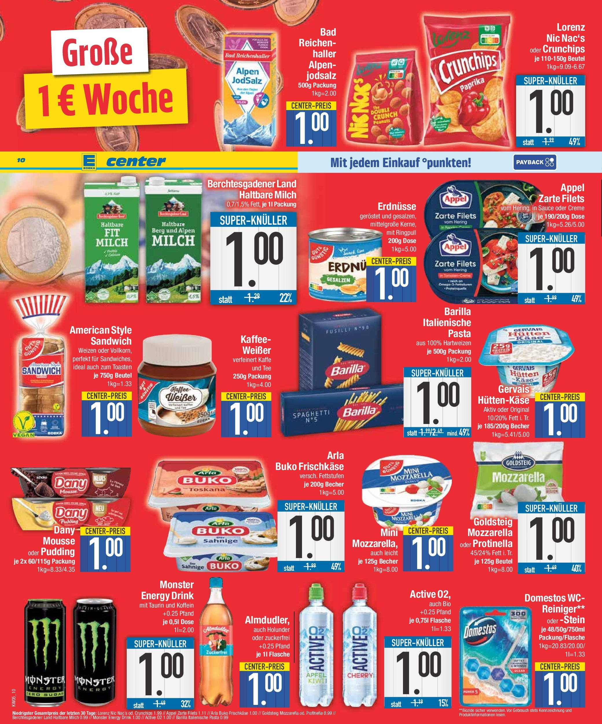 Edeka - Weißenburg, Schwärzgasse 5 (ab 27.01.2025) » Angebote Online | Seite: 10 | Produkte: Haltbare milch, Bad, Paprika, Frischkase