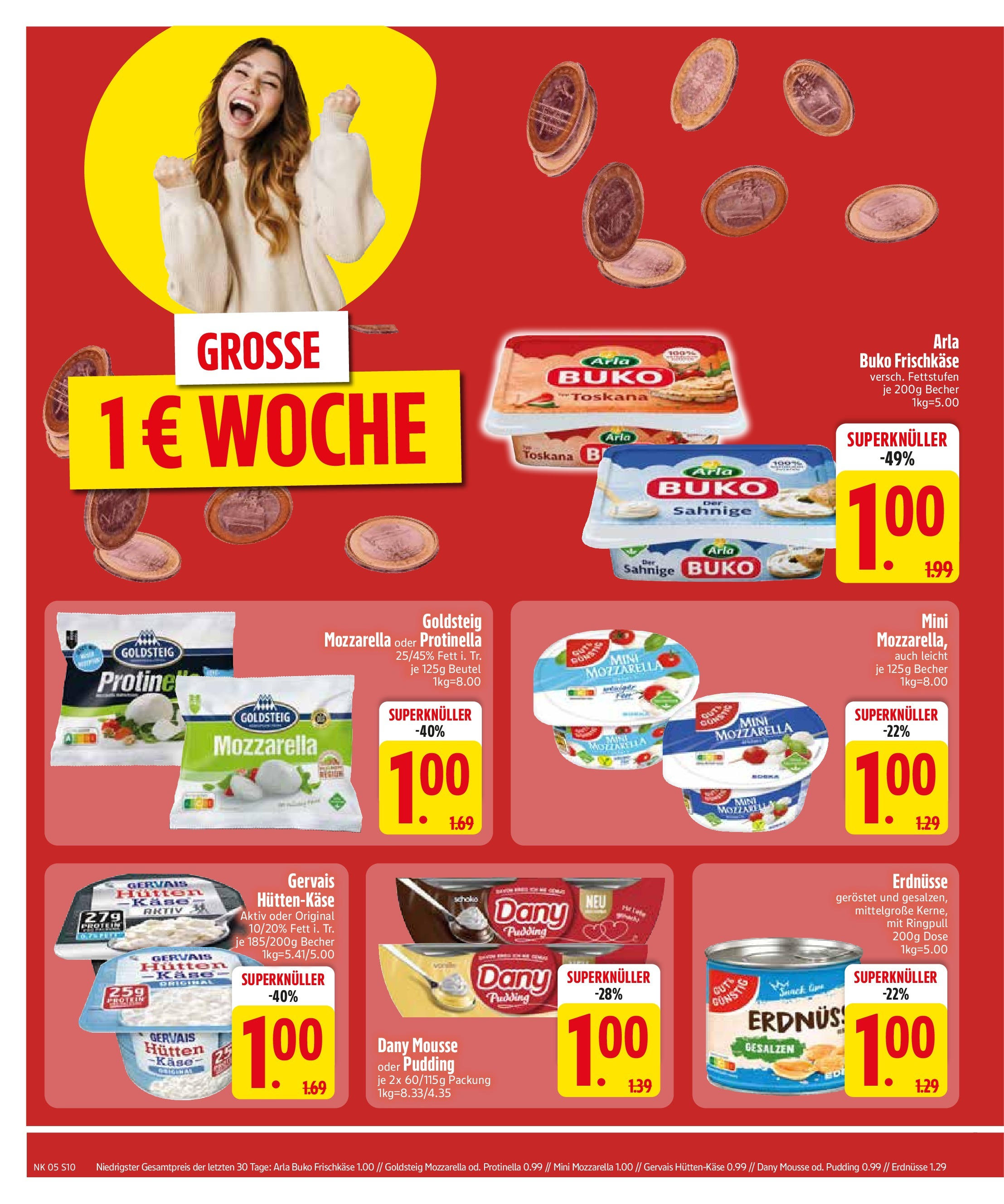 Edeka - Trostberg, Herzog-Otto-Straße 1 (ab 27.01.2025) » Angebote Online | Seite: 12 | Produkte: Käse, Mozzarella, Pudding, Arla buko