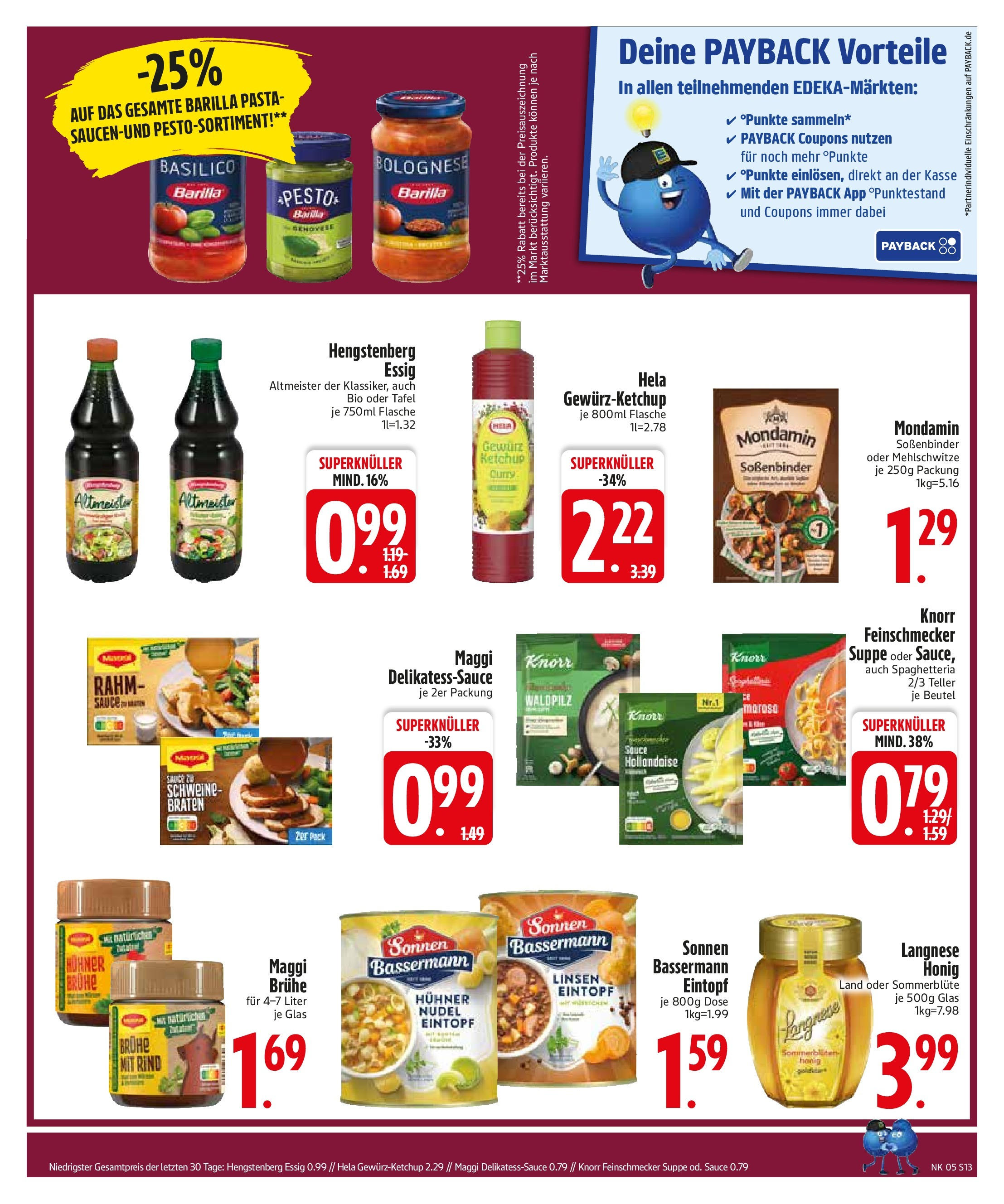 Edeka - Trostberg, Herzog-Otto-Straße 1 (ab 27.01.2025) » Angebote Online | Seite: 15 | Produkte: Langnese, Maggi, Barilla pesto, Ketchup