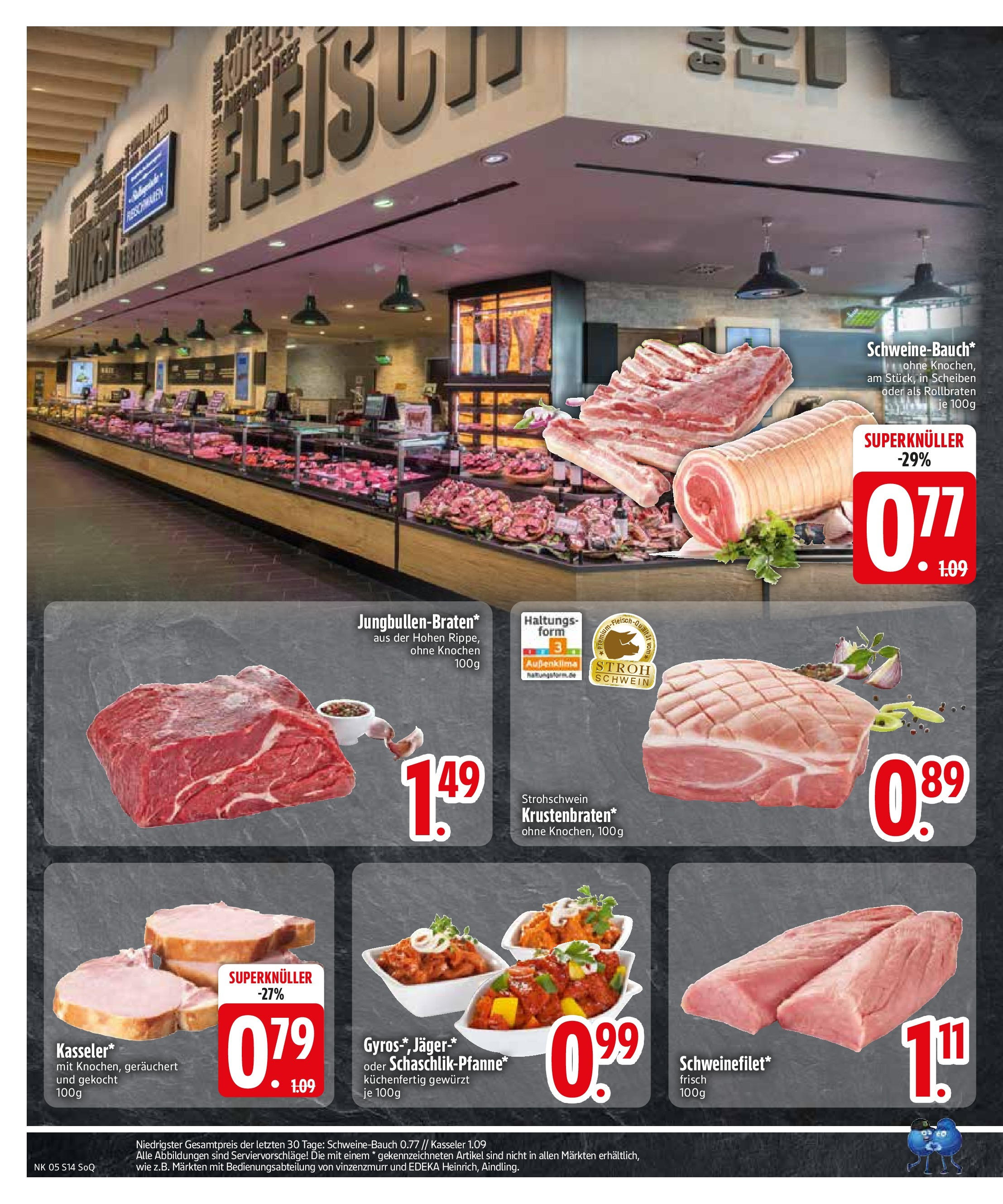 Edeka - Trostberg, Herzog-Otto-Straße 1 (ab 27.01.2025) » Angebote Online | Seite: 16 | Produkte: Schweinebauch, Gyros