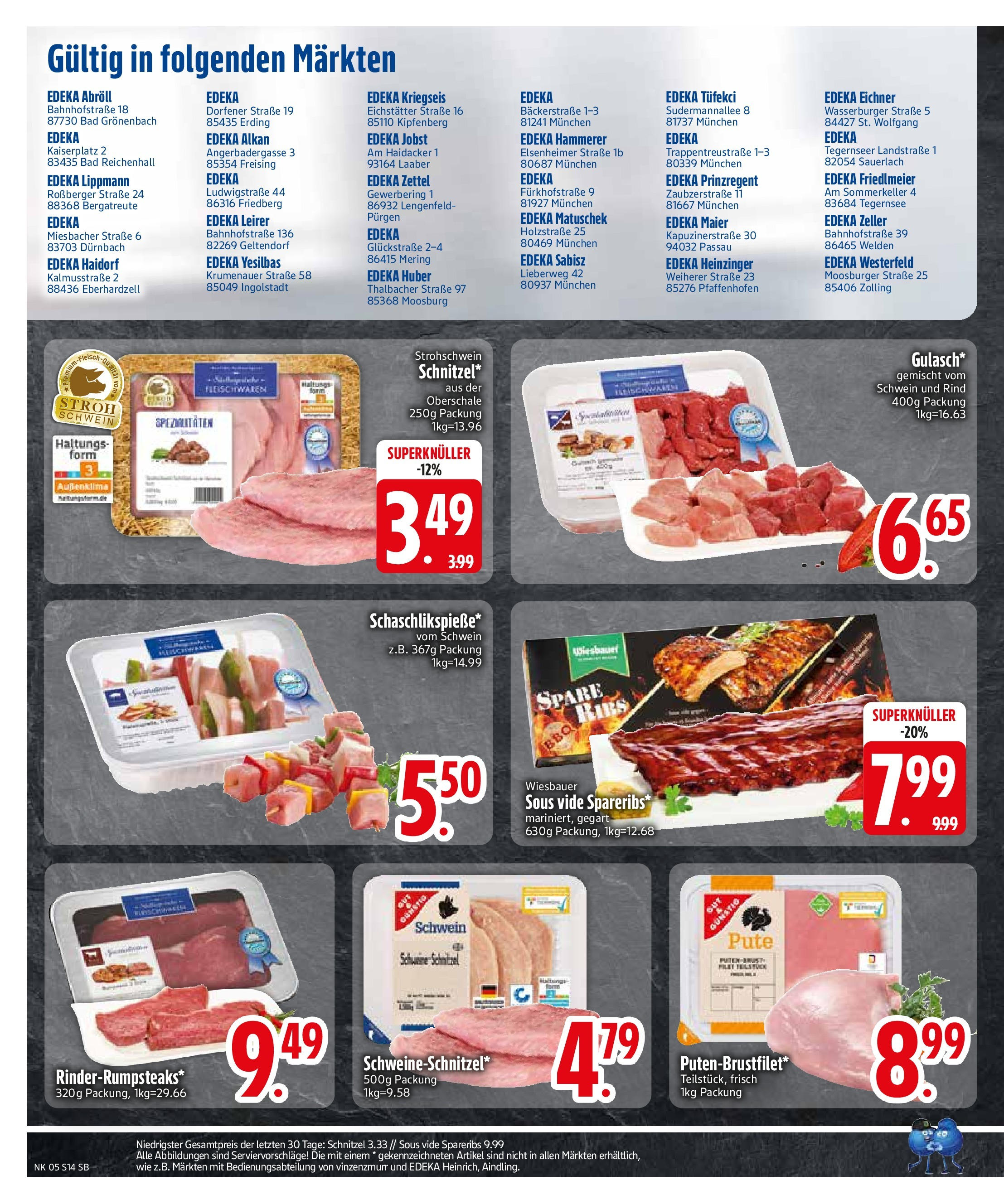 Edeka - Bodenwöhr, Hauptstraße 4 (ab 27.01.2025) » Angebote Online | Seite: 16 | Produkte: Pute, Bad, Schnitzel