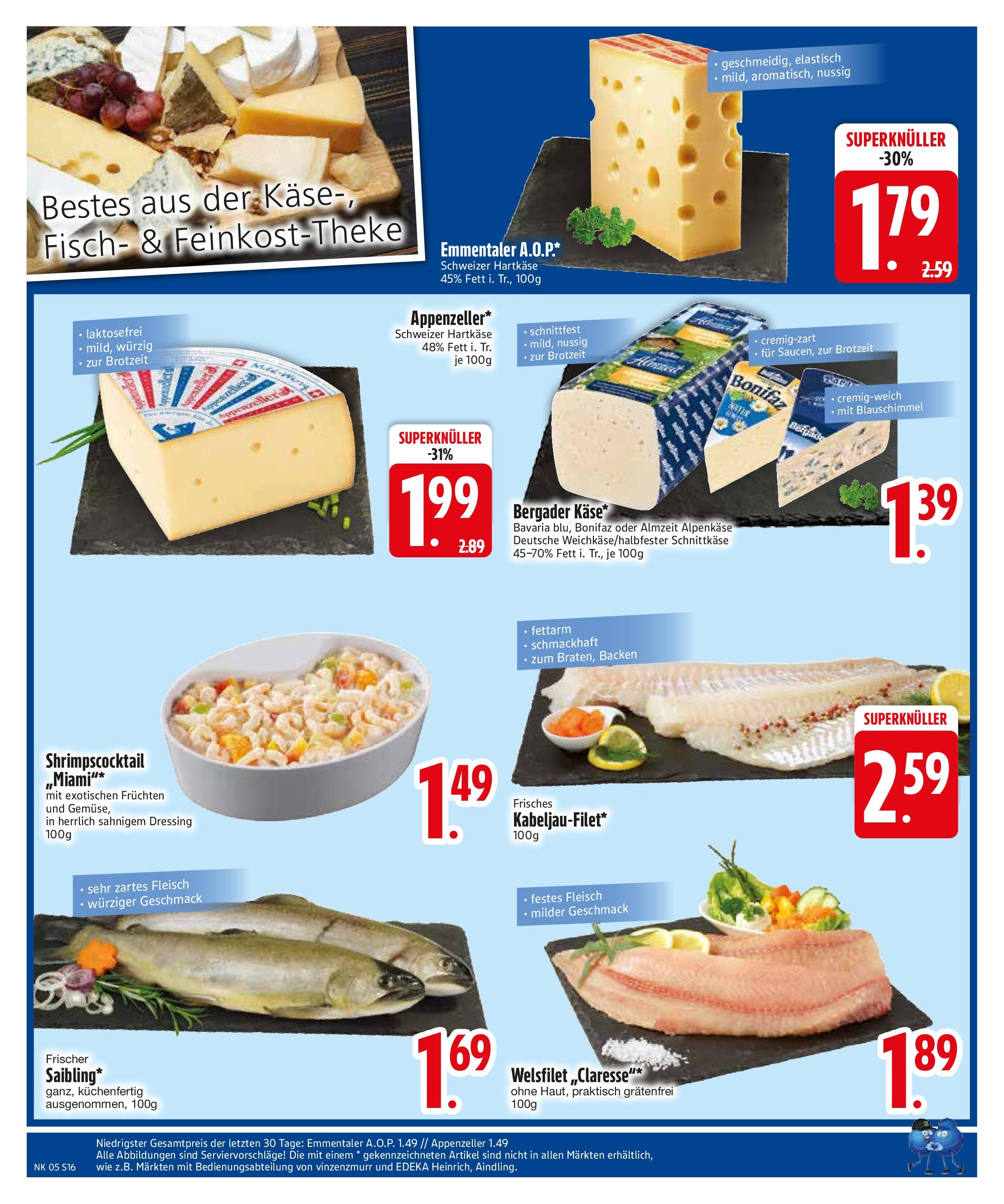 Edeka - Trostberg, Herzog-Otto-Straße 1 (ab 27.01.2025) » Angebote Online | Seite: 18 | Produkte: Käse, Dressing, Fisch, Fleisch