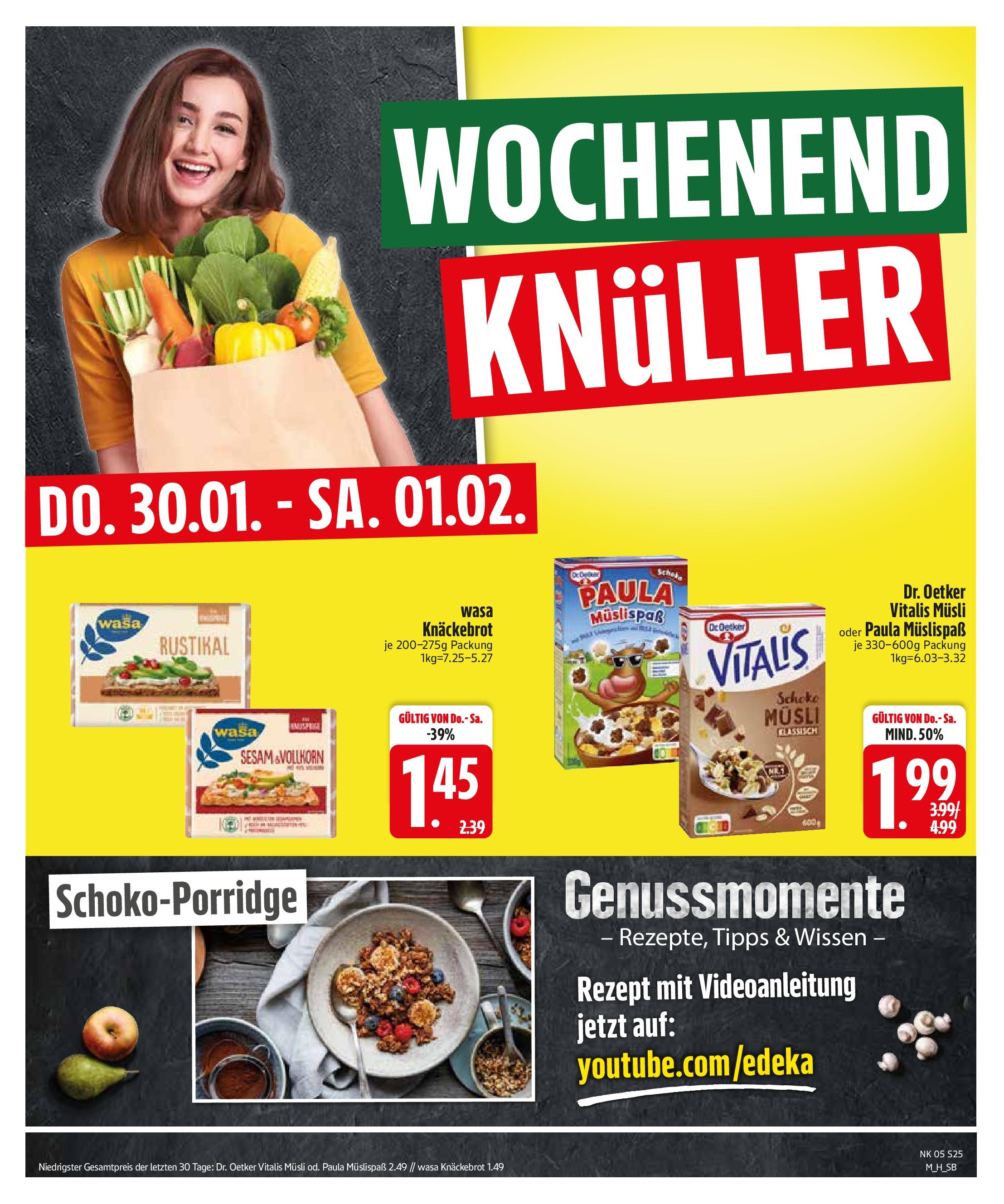 Edeka - Bodenwöhr, Hauptstraße 4 (ab 27.01.2025) » Angebote Online | Seite: 27 | Produkte: Musli, Wasa knackebrot