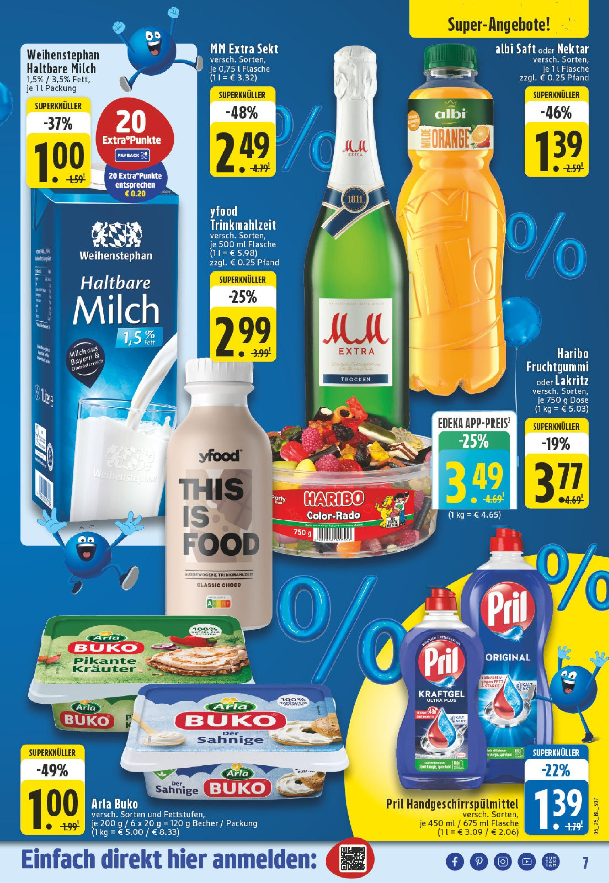 Edeka - Lippstadt, Otto-Hahn-Straße 1 (ab 27.01.2025) » Angebote Online | Seite: 7 | Produkte: Sekt, Haltbare milch, YFood, Pril