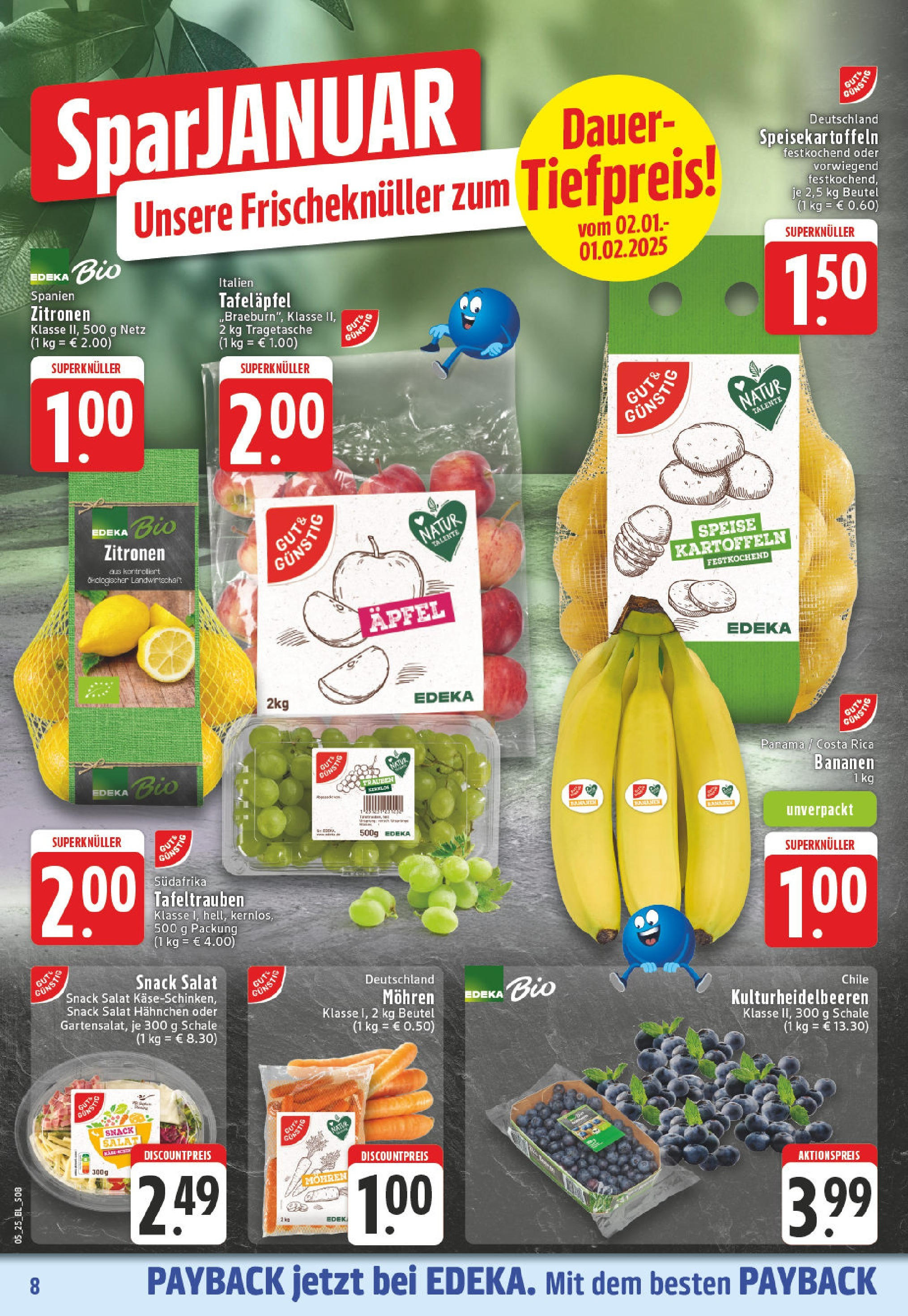 Edeka - Lippstadt, Otto-Hahn-Straße 1 (ab 27.01.2025) » Angebote Online | Seite: 8 | Produkte: Äpfel, Mohren, Salat, Zitronen