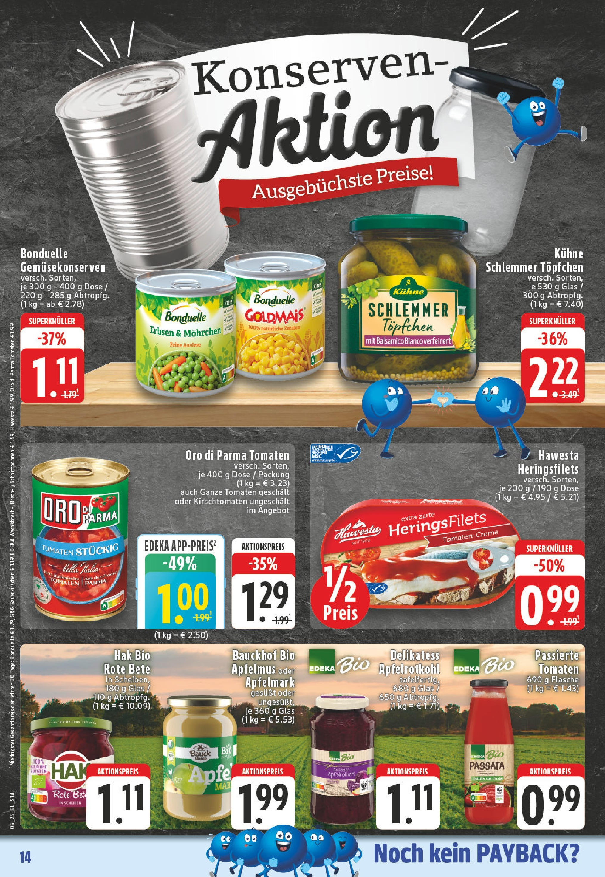 Edeka - Lippstadt, Otto-Hahn-Straße 1 (ab 27.01.2025) » Angebote Online | Seite: 14 | Produkte: Balsamico, Tomaten, Oro di parma, Erbsen