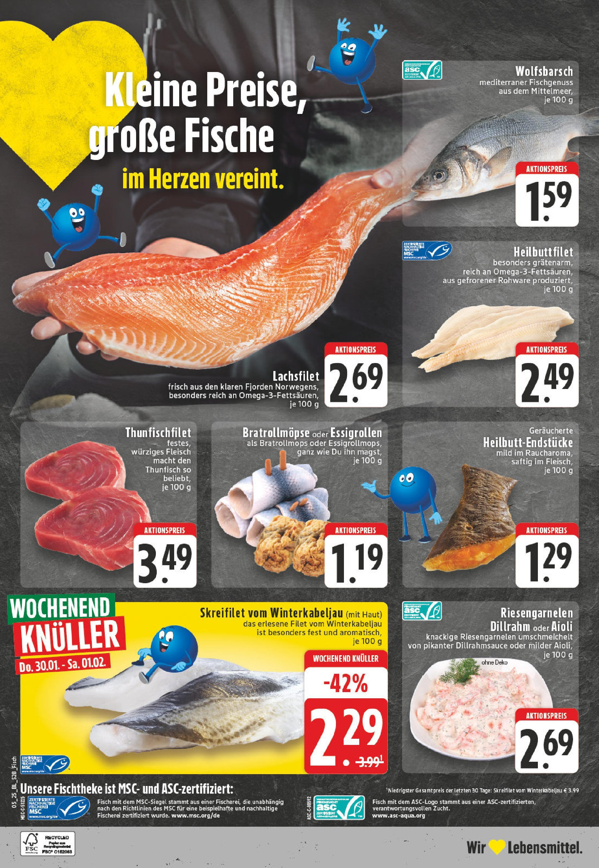 Edeka - Ennepetal, Voerder Straße 2 (ab 27.01.2025) » Angebote Online | Seite: 28 | Produkte: Thunfisch, Fisch, Fleisch