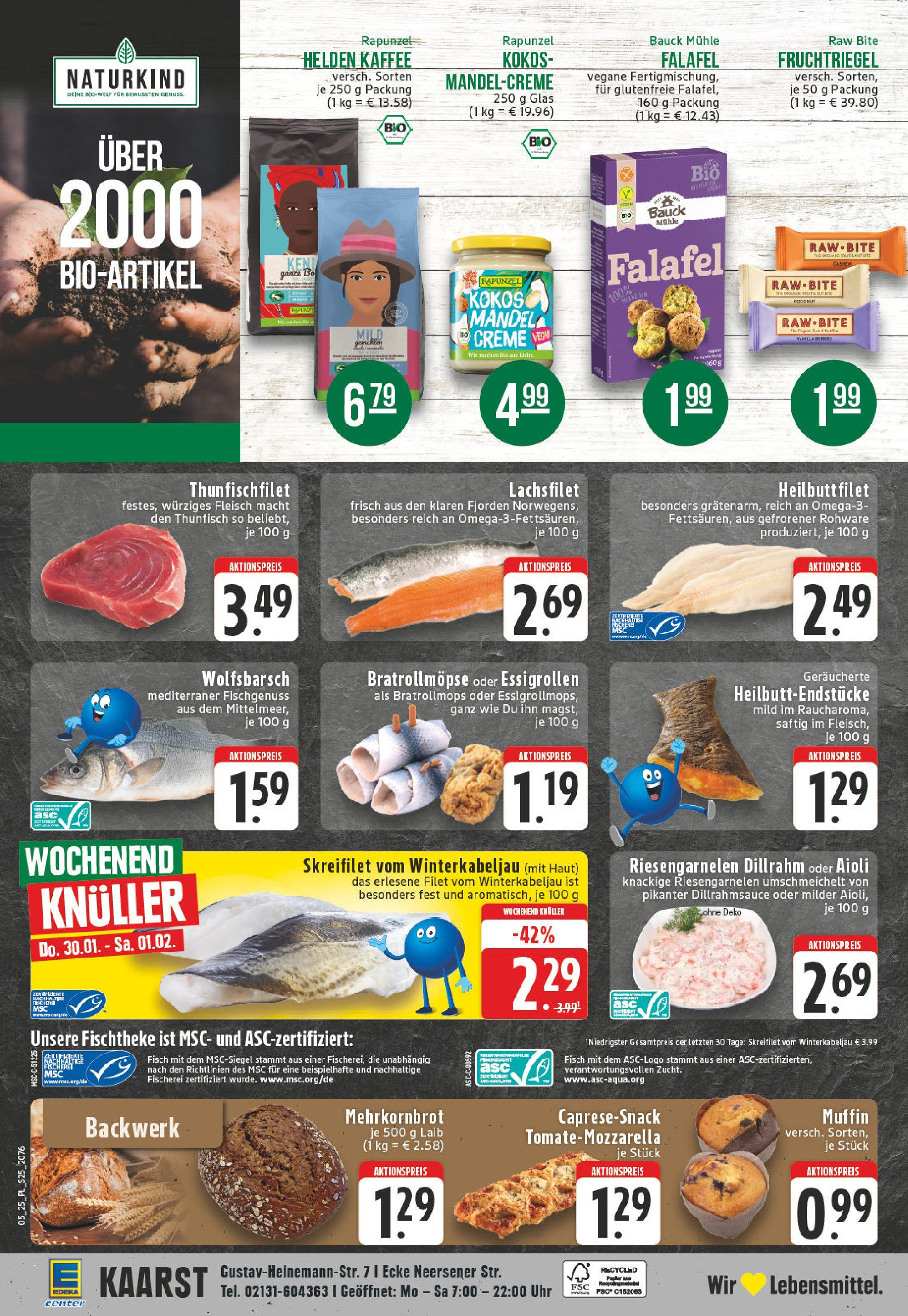 E center Prospekt Kaarst, Gustav-Heinemann-Str. 7 (ab 27.01.2025) » Angebote Online | Seite: 28 | Produkte: Mühle, Thunfisch, Creme, Uhr