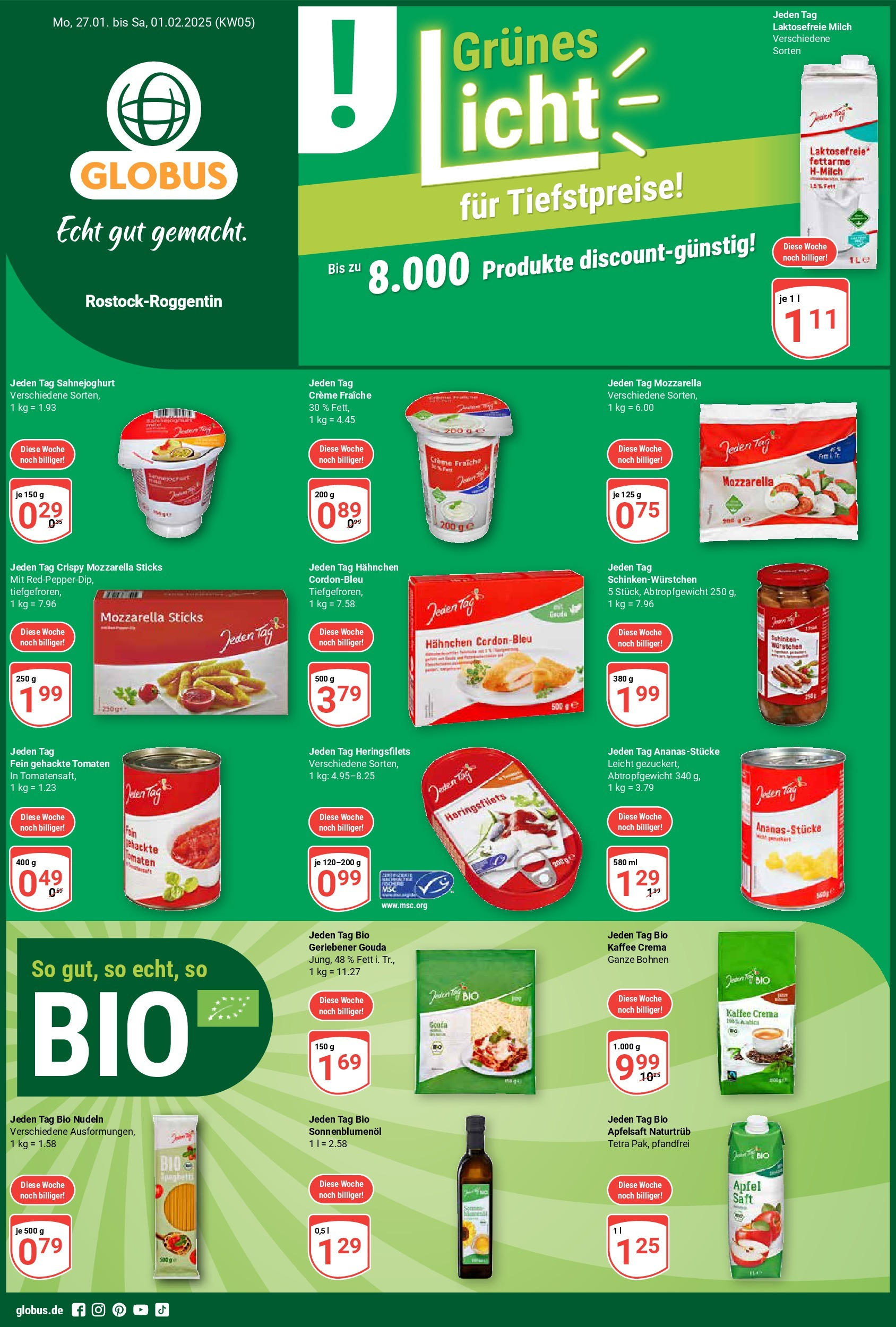 Globus - Roggentin/Rostock, Globusring 1 (ab 27.01.2025) » Angebote online | Seite: 1 | Produkte: Äpfel, Tomaten, Apfelsaft, Schinken