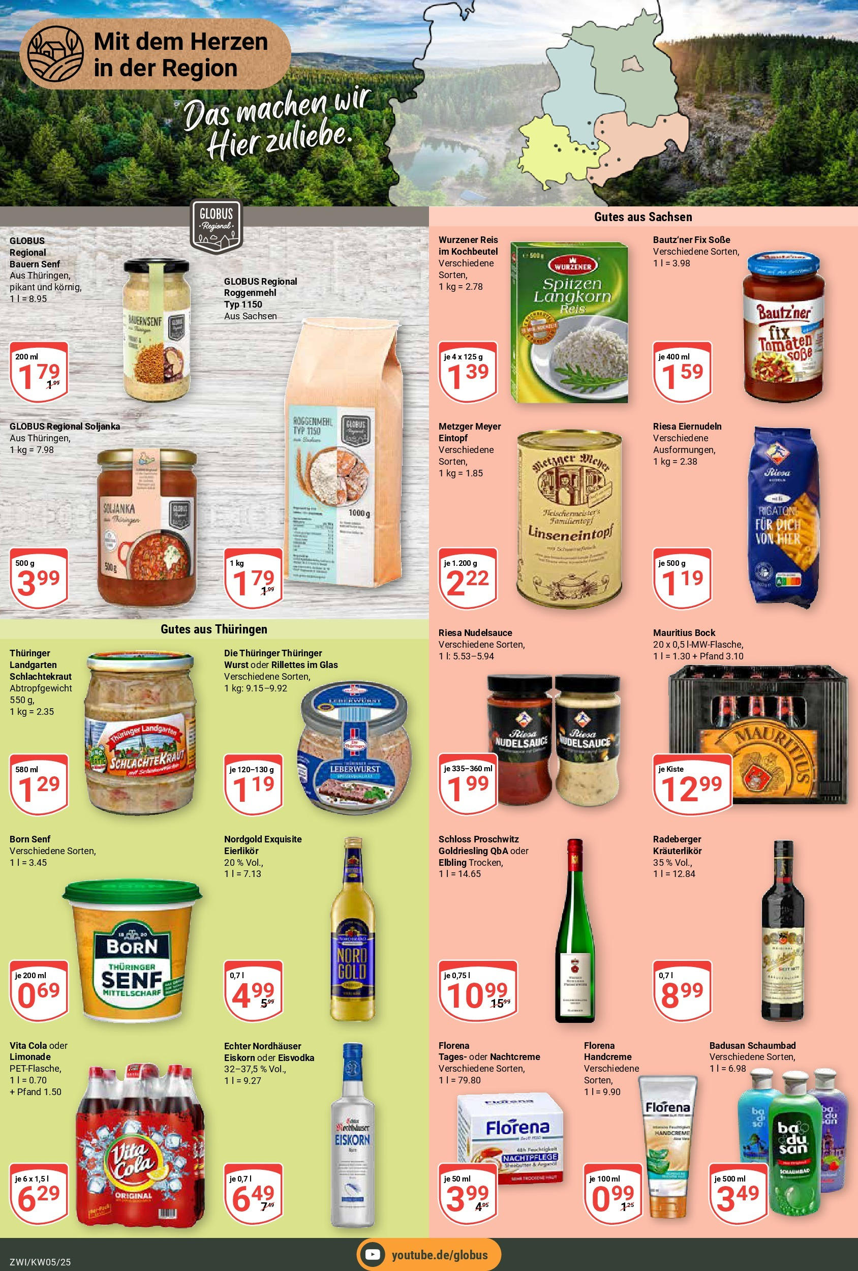 Globus - Zwickau, Äußere Schneeberger Straße 100 (ab 27.01.2025) » Angebote online | Seite: 15 | Produkte: Cola, Wurst, Reis, Nachtcreme