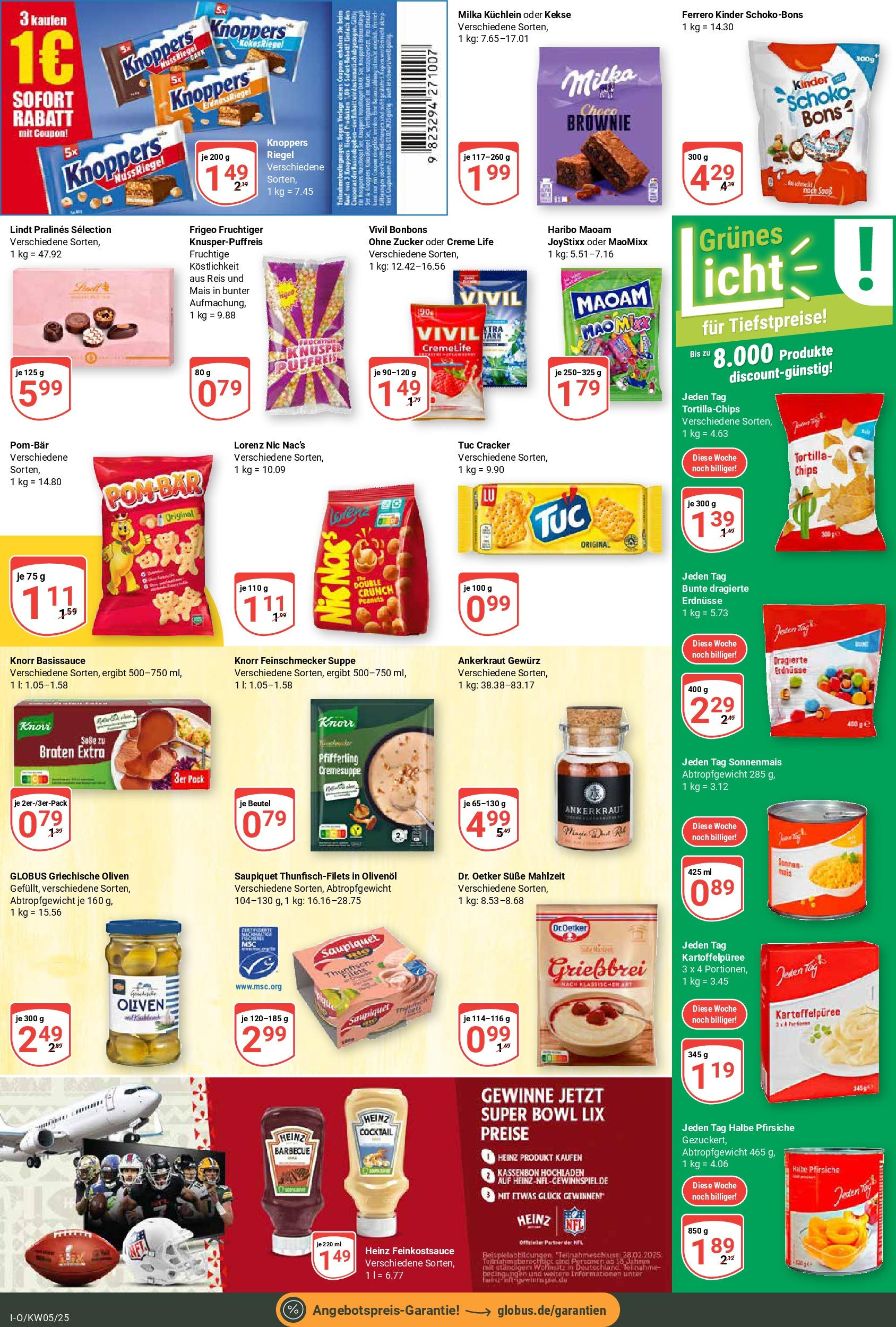 Globus - Idar-Oberstein, Zwischen Wasser 13 (ab 27.01.2025) » Angebote online | Seite: 17 | Produkte: Knorr, Milka, Creme, Knoppers