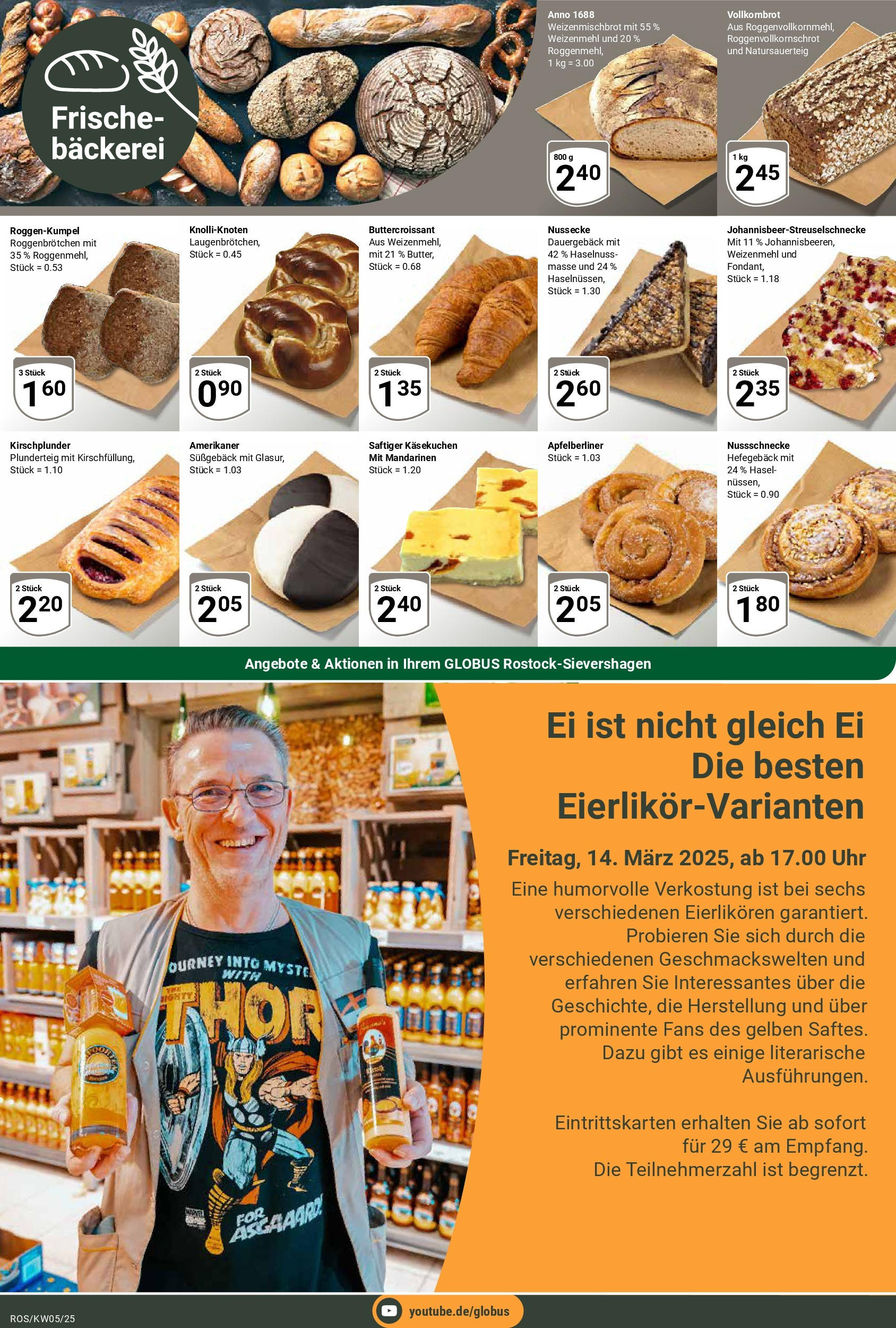 Globus - Lambrechtshagen, Ostsee-Park-Straße 3 (ab 27.01.2025) » Angebote online | Seite: 7 | Produkte: Bäckerei, Vollkornbrot, Mandarinen, Uhr