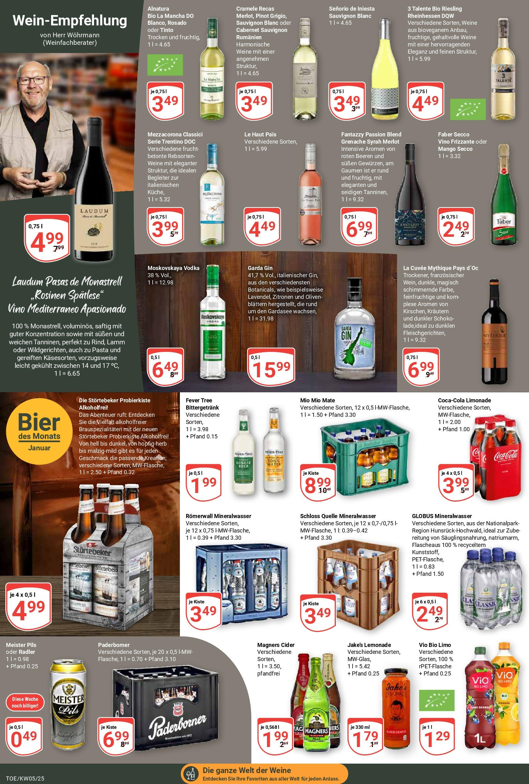 Globus - Tönisvorst, Höhenhöfe 19 (ab 27.01.2025) » Angebote online | Seite: 18 | Produkte: Cola, Merlot, Radler, Pasta