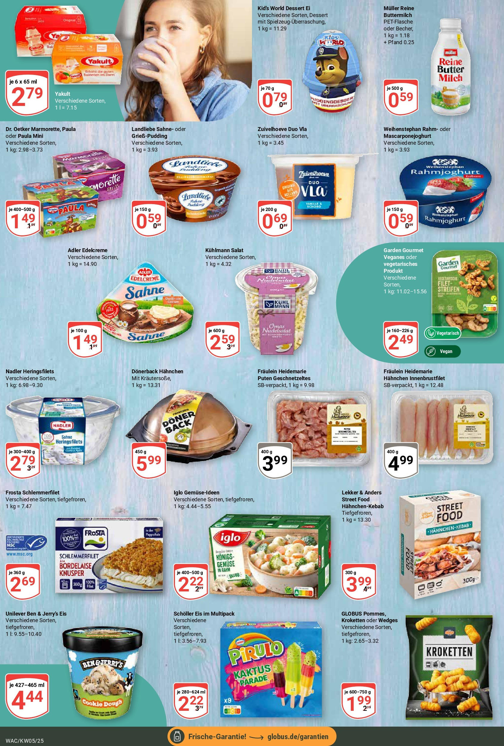 Globus - Markkleeberg, Nordstraße 1 (ab 27.01.2025) » Angebote online | Seite: 13 | Produkte: Hahnchen, Ben & Jerry's, Gemüse, Salat