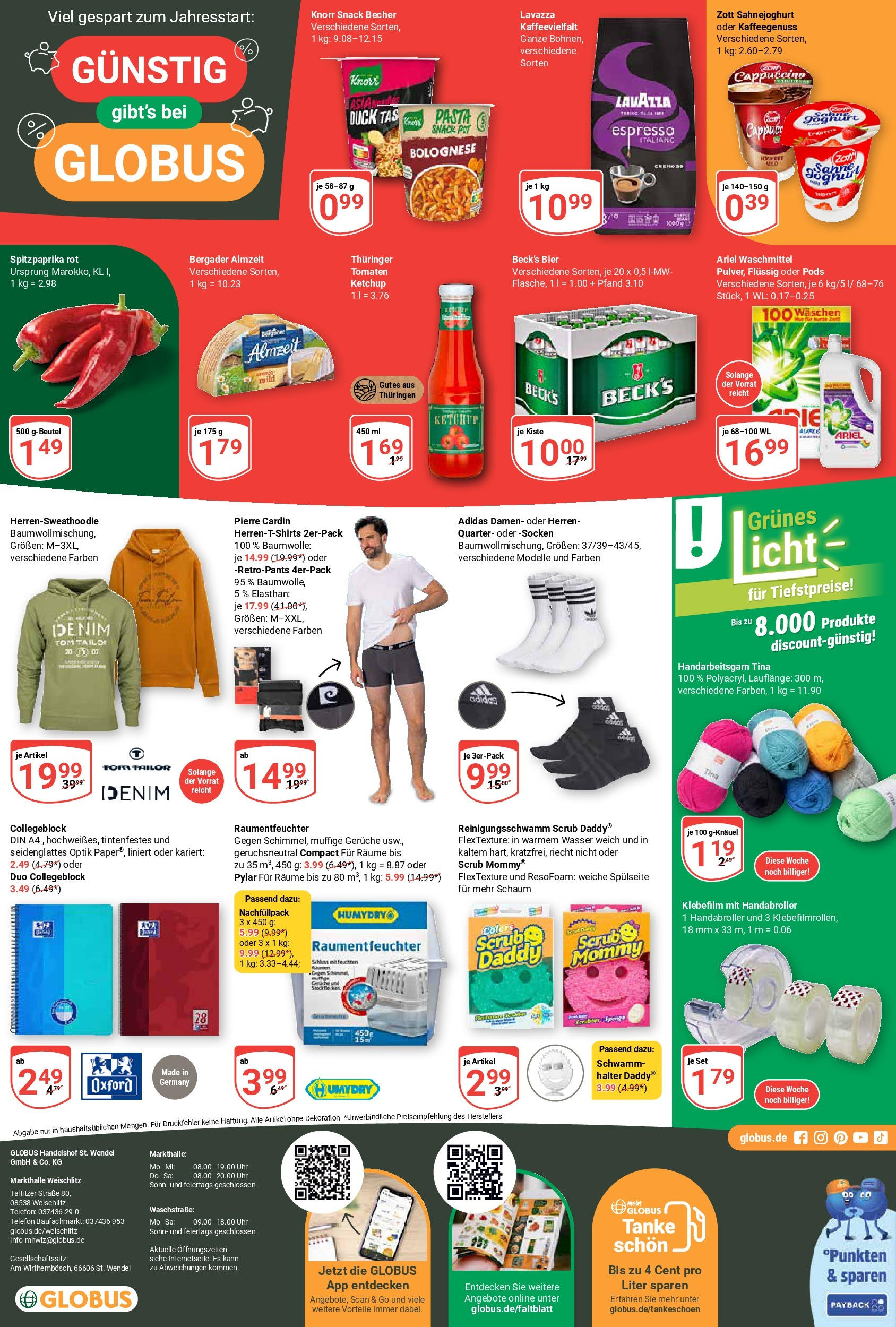 Globus - Weischlitz, Taltitzer Str. 80 (ab 27.01.2025) » Angebote online | Seite: 30 | Produkte: Bier, Knorr, Pasta, Uhr