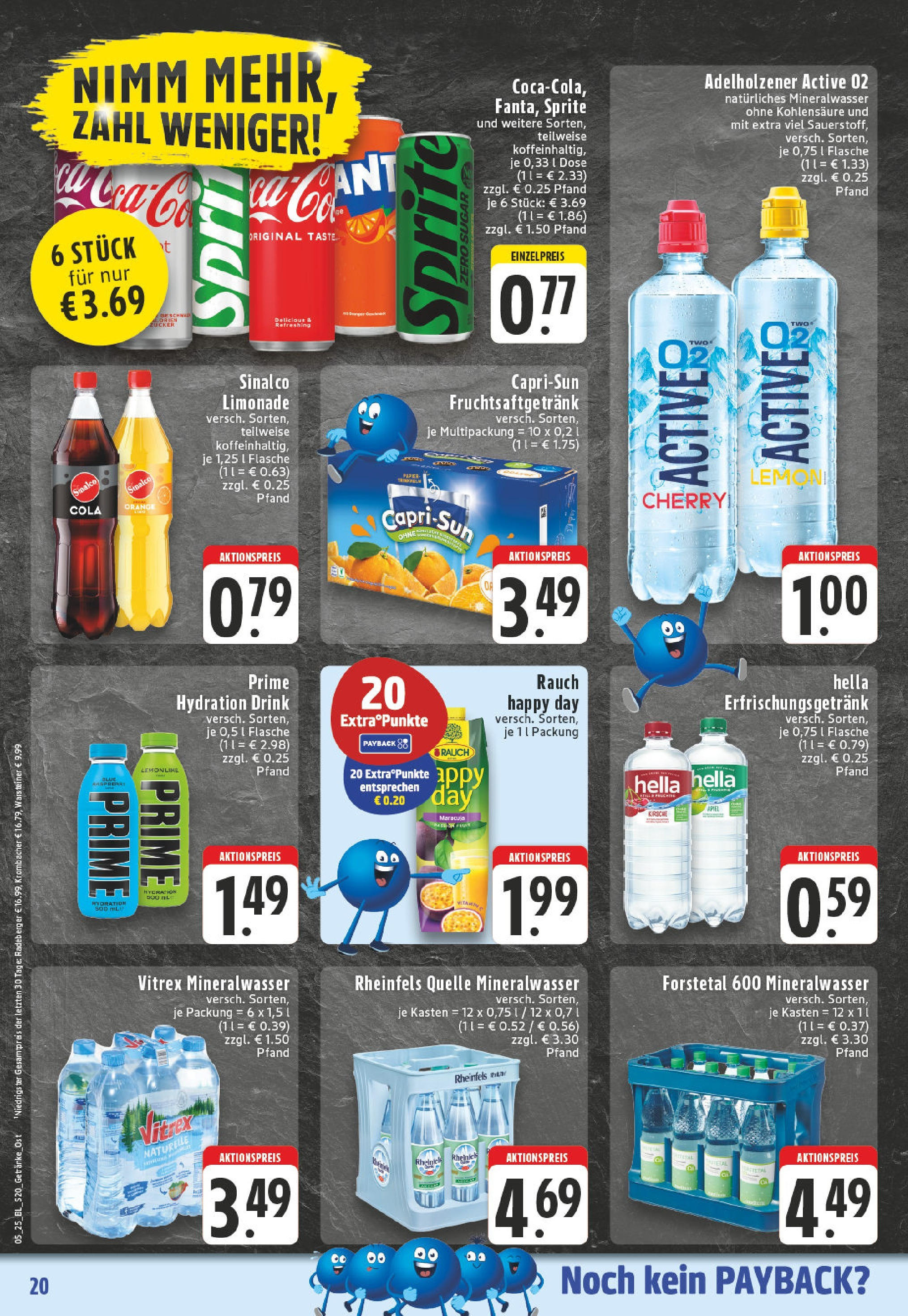 Edeka - Marienmuenster-Voerden, Talstraße 1 (ab 27.01.2025) » Angebote Online | Seite: 20 | Produkte: Sinalco, Limonade, Mineralwasser, Warsteiner