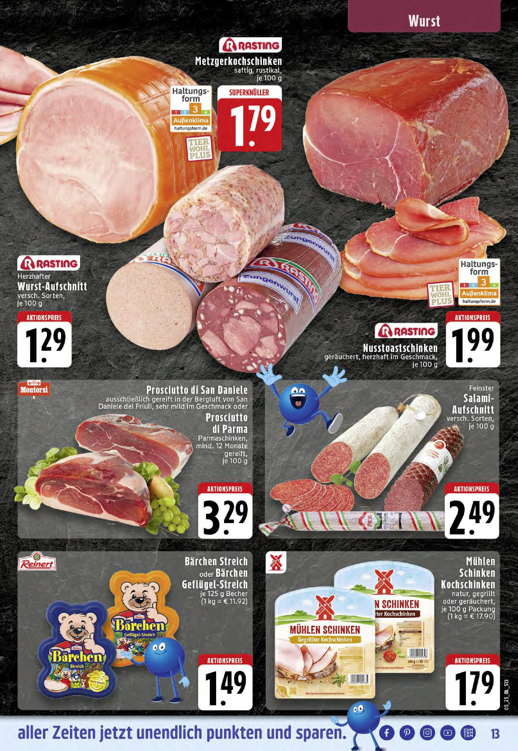 Edeka - Rheine, Felsenstraße 1 (ab 27.01.2025) » Angebote Online | Seite: 13 | Produkte: Wurst, Salami, Schinken