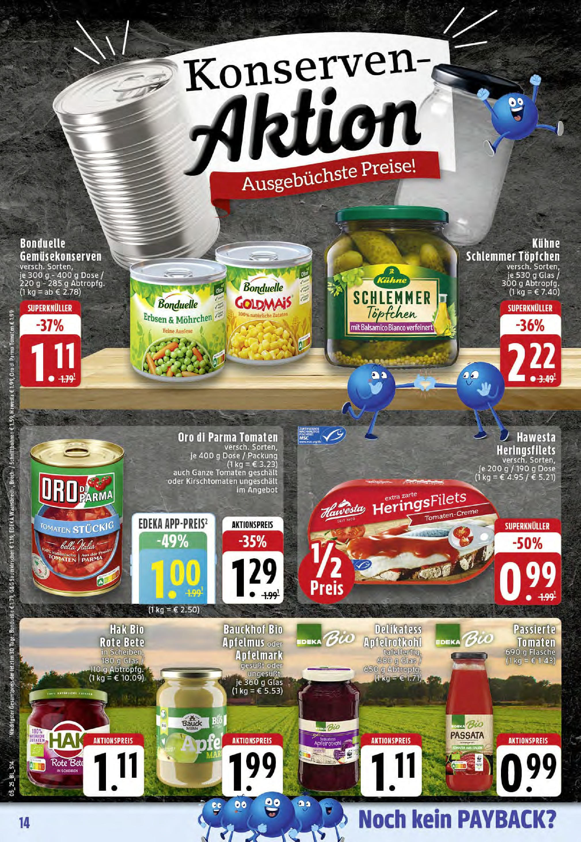 Edeka - Rheine, Felsenstraße 1 (ab 27.01.2025) » Angebote Online | Seite: 14 | Produkte: Balsamico, Tomaten, Kirschen, Erbsen