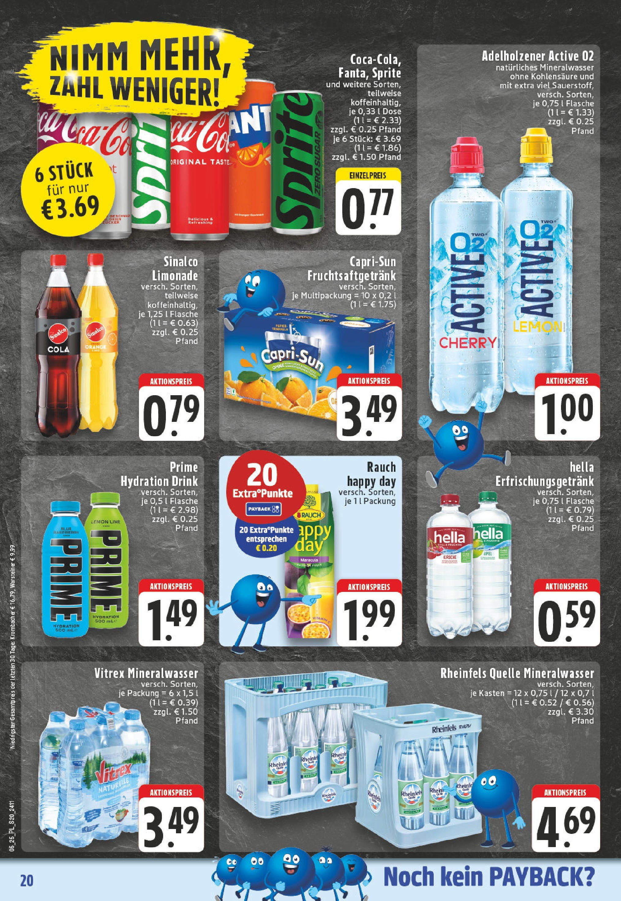 Edeka - Wesel, Kreuzstraße 1 (ab 27.01.2025) » Angebote Online | Seite: 20 | Produkte: Sprite, Burger, Warsteiner, Krombacher